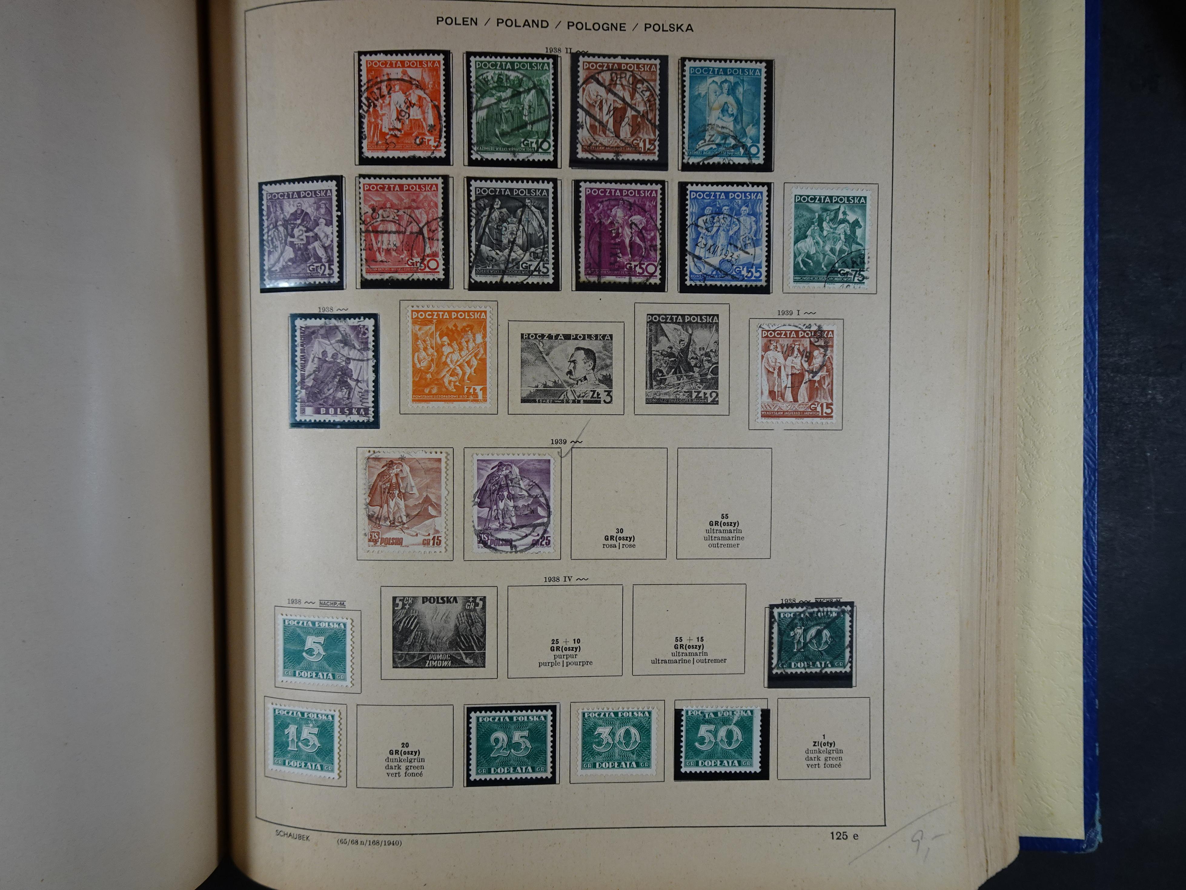 Mooie klassieke verzameling zeer goed gevulde Schaubek album. 185