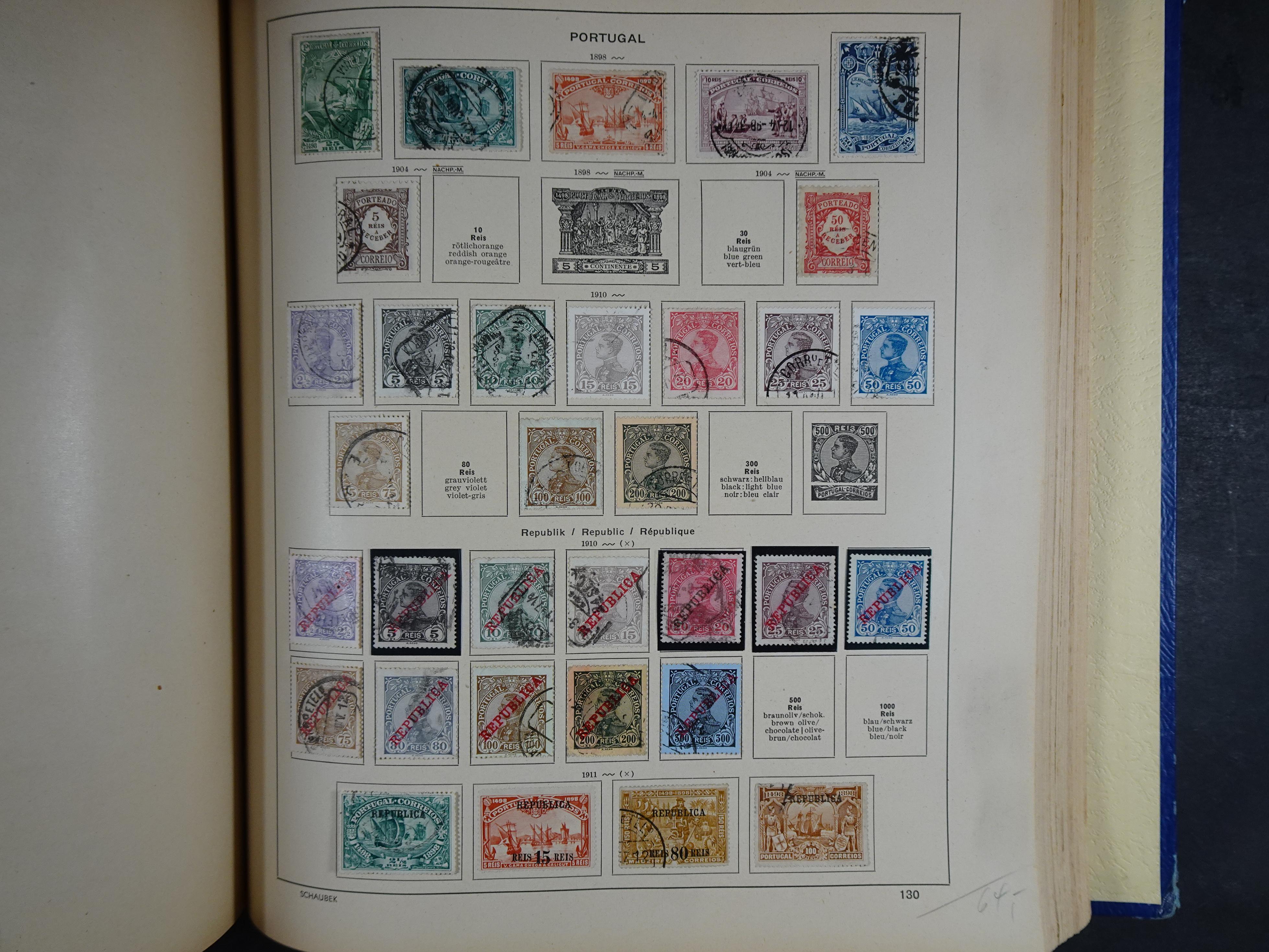 Mooie klassieke verzameling zeer goed gevulde Schaubek album. 189