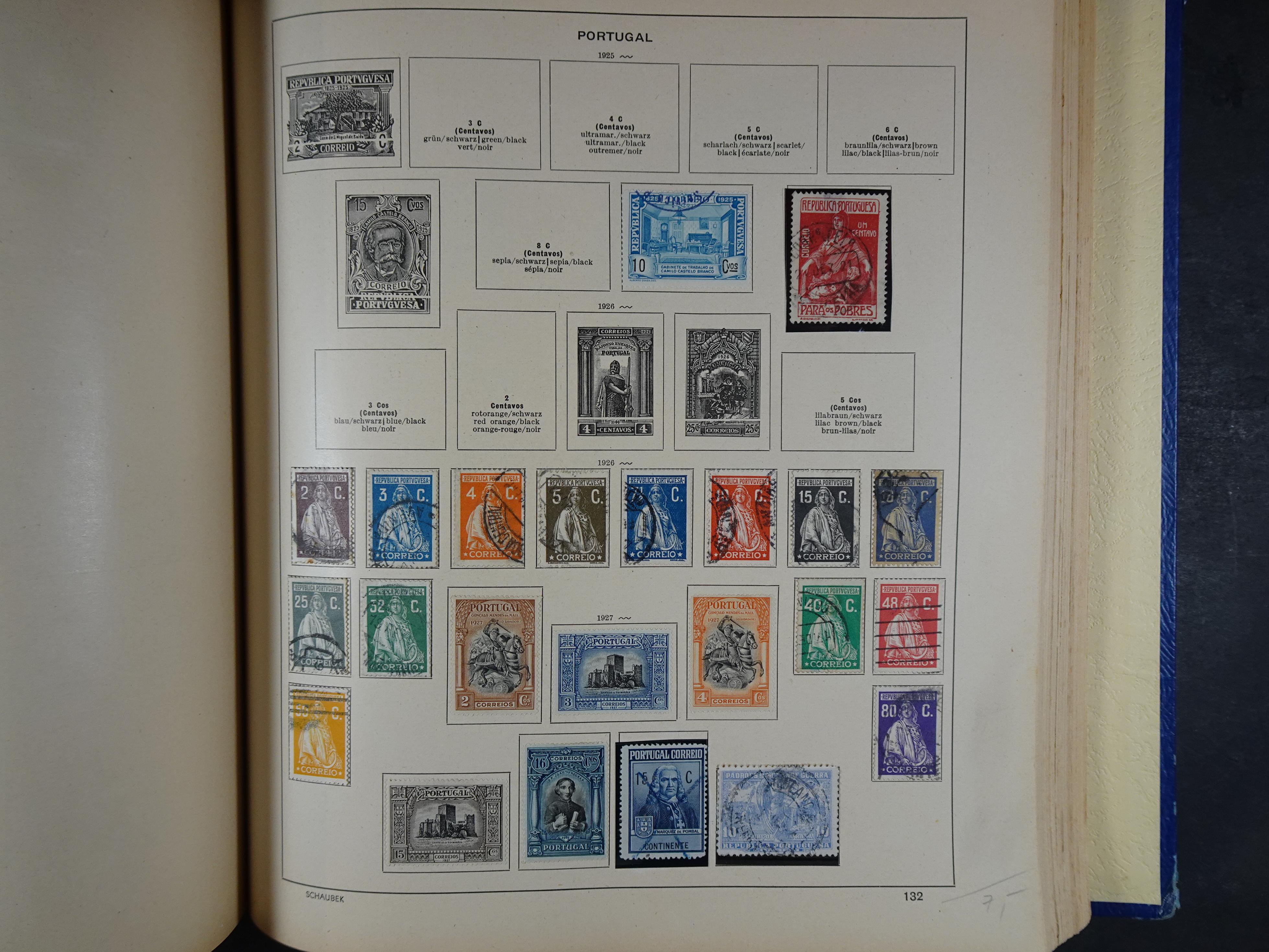 Mooie klassieke verzameling zeer goed gevulde Schaubek album. 191