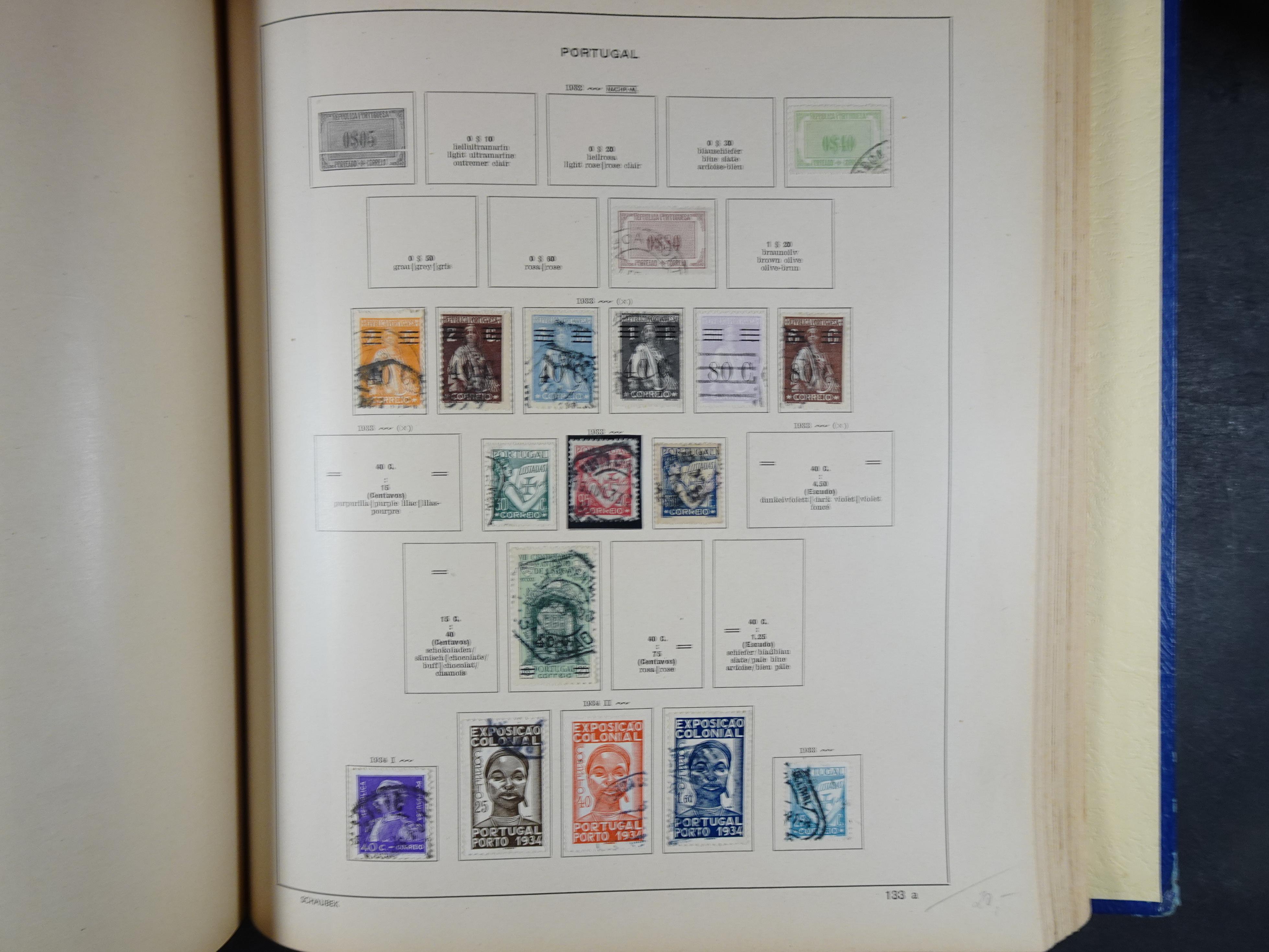 Mooie klassieke verzameling zeer goed gevulde Schaubek album. 193