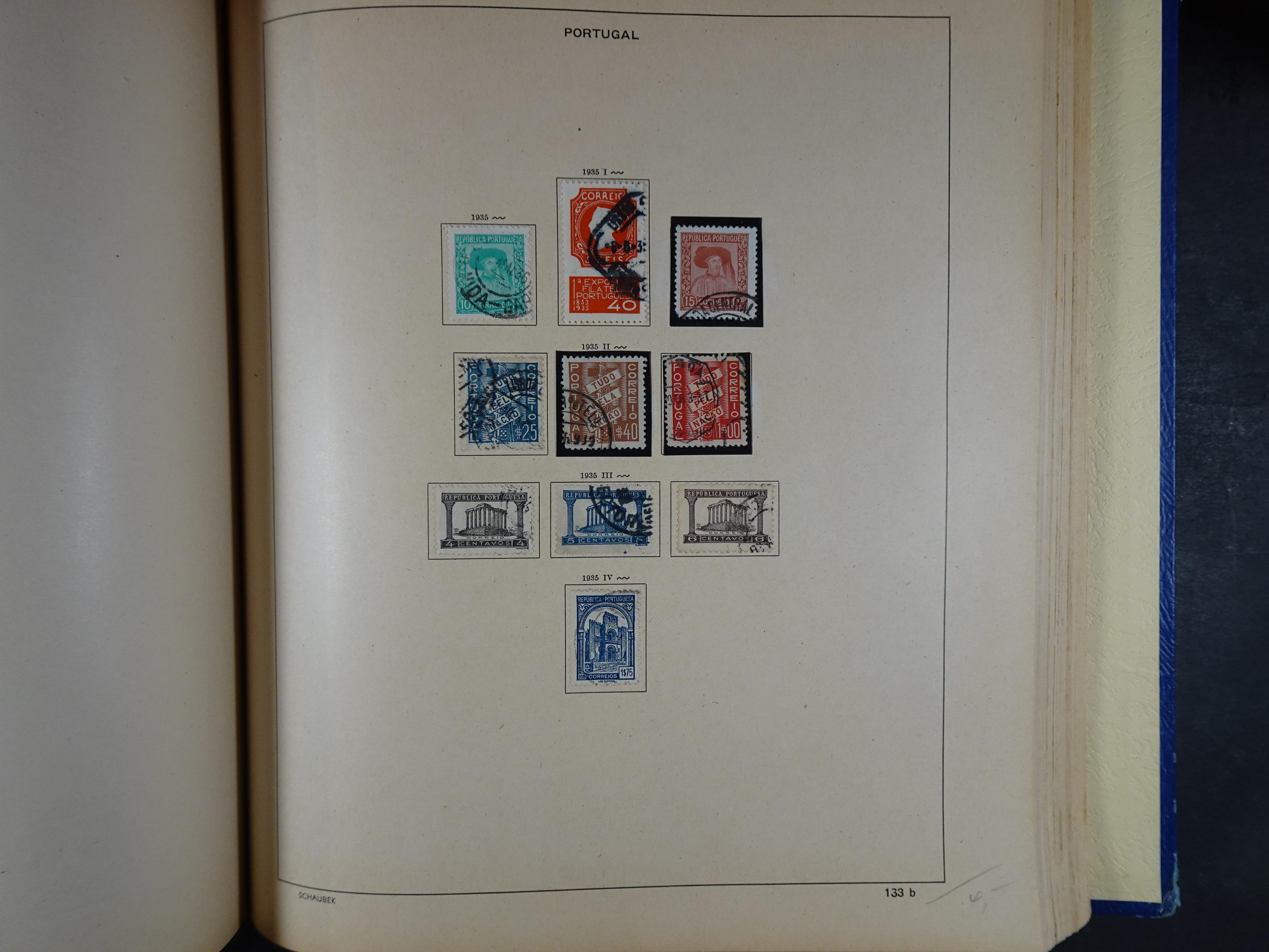 Mooie klassieke verzameling zeer goed gevulde Schaubek album. 194