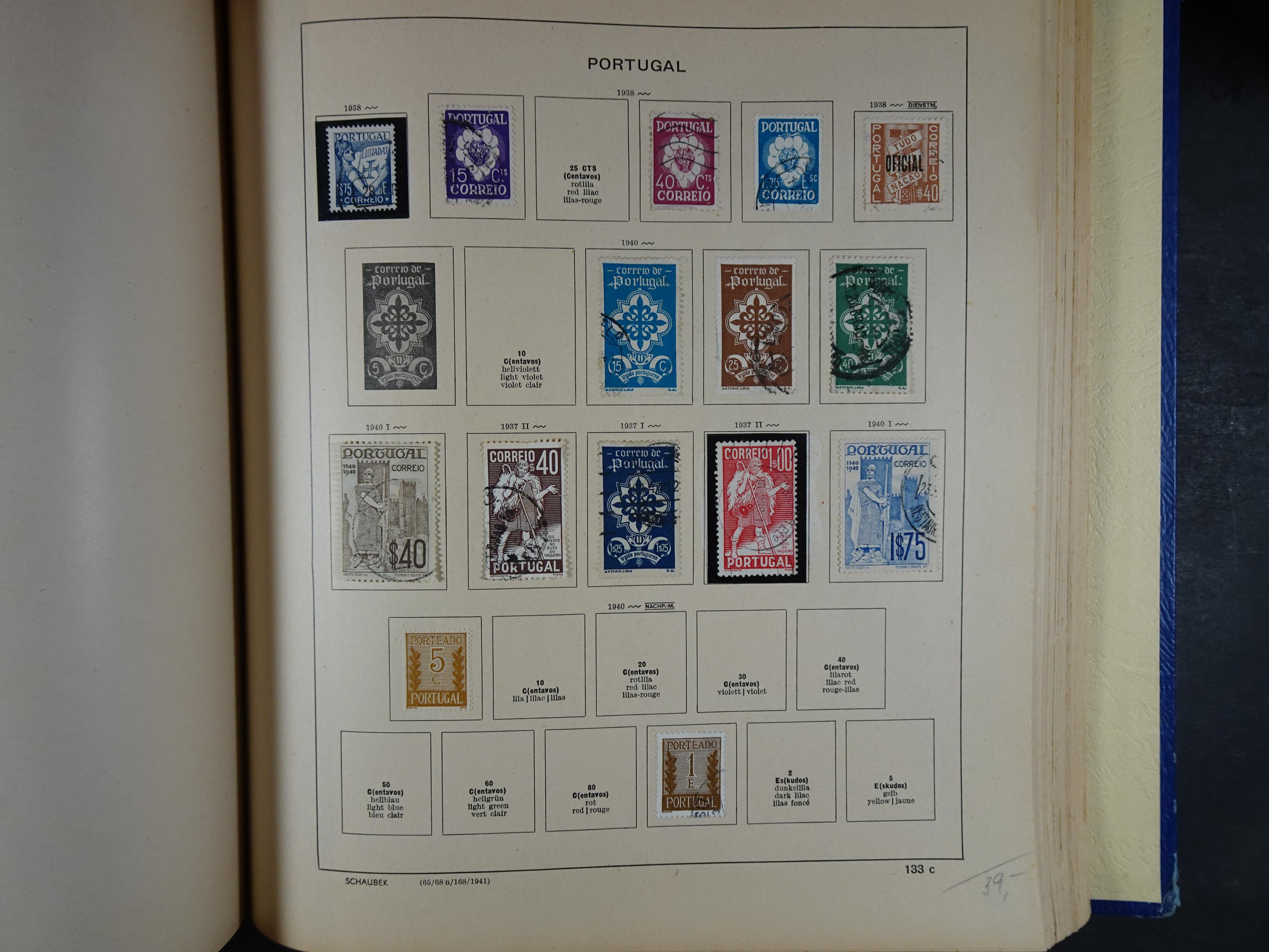 Mooie klassieke verzameling zeer goed gevulde Schaubek album. 195