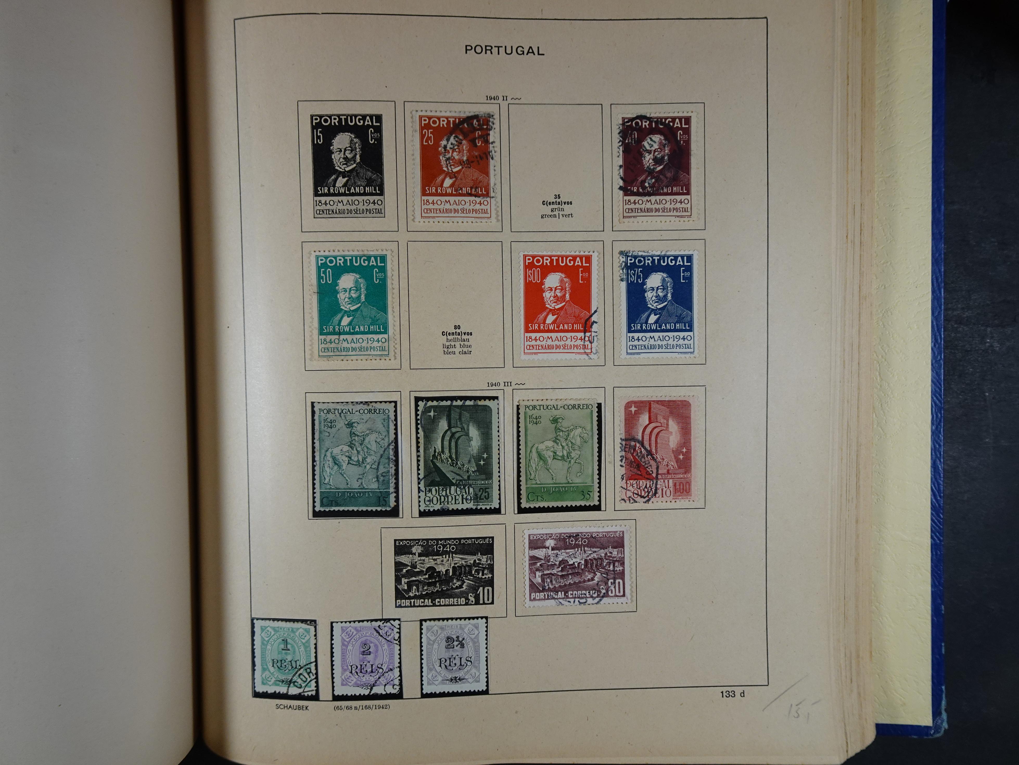 Mooie klassieke verzameling zeer goed gevulde Schaubek album. 196