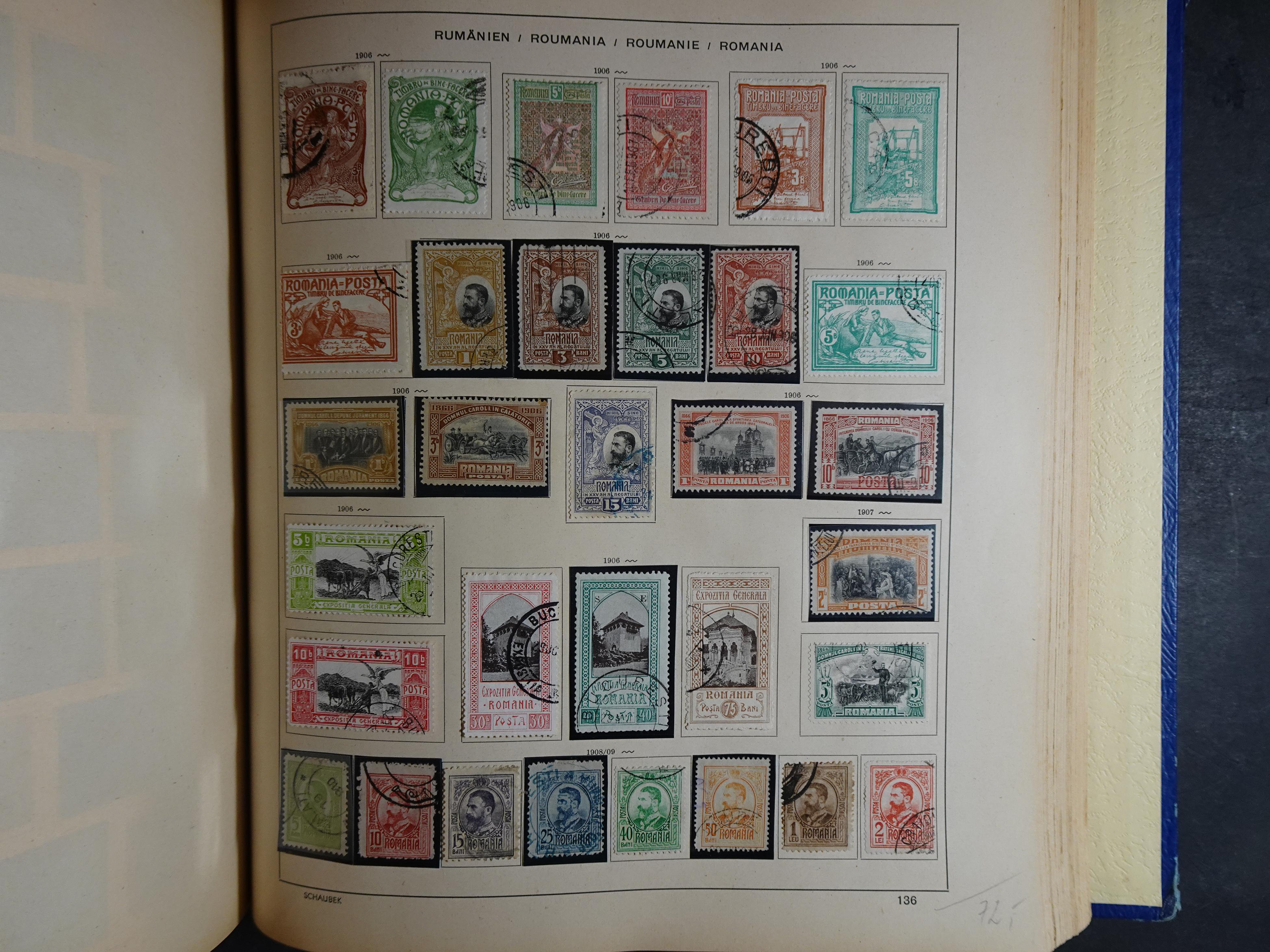 Mooie klassieke verzameling zeer goed gevulde Schaubek album. 198