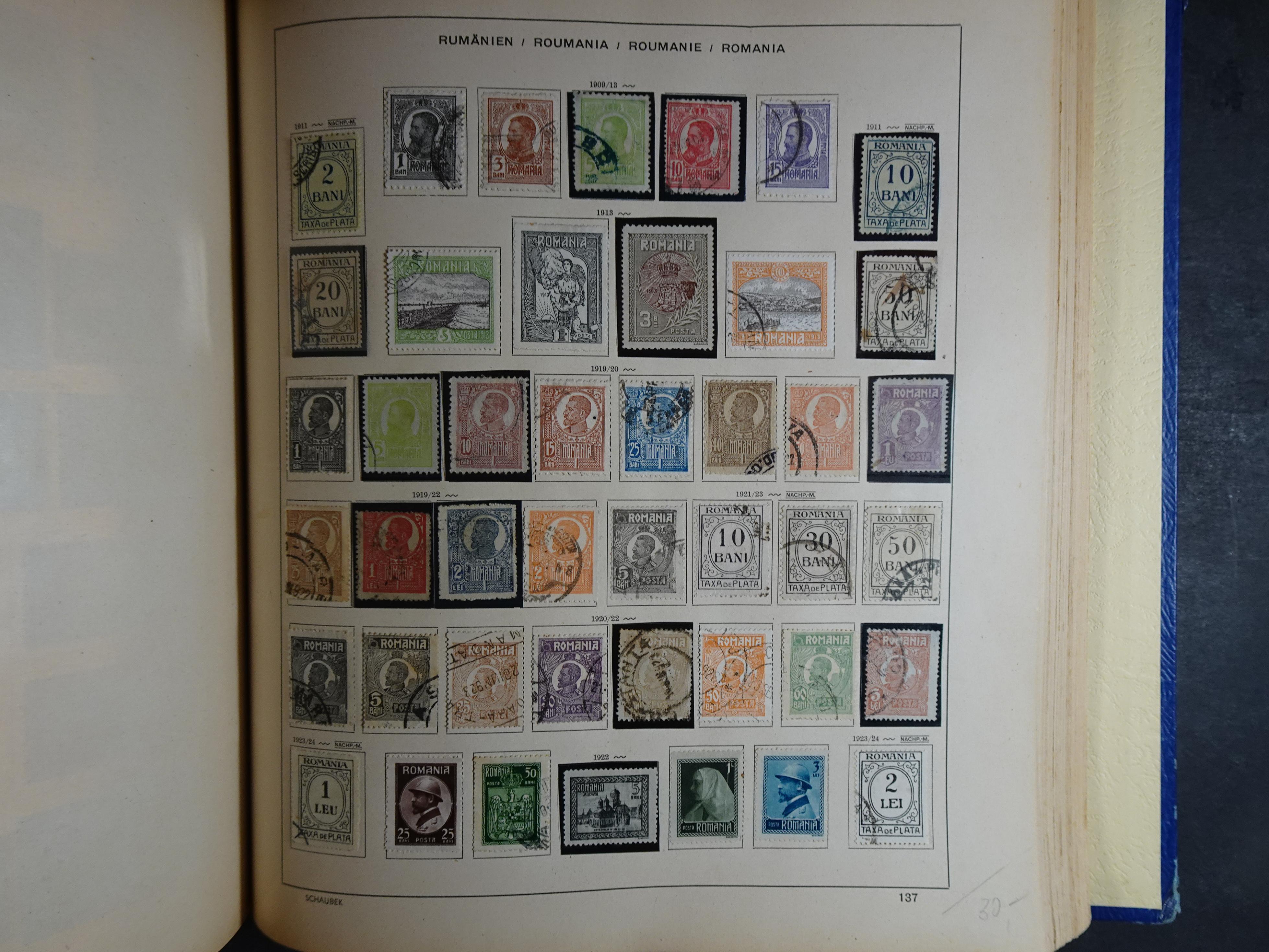 Mooie klassieke verzameling zeer goed gevulde Schaubek album. 199
