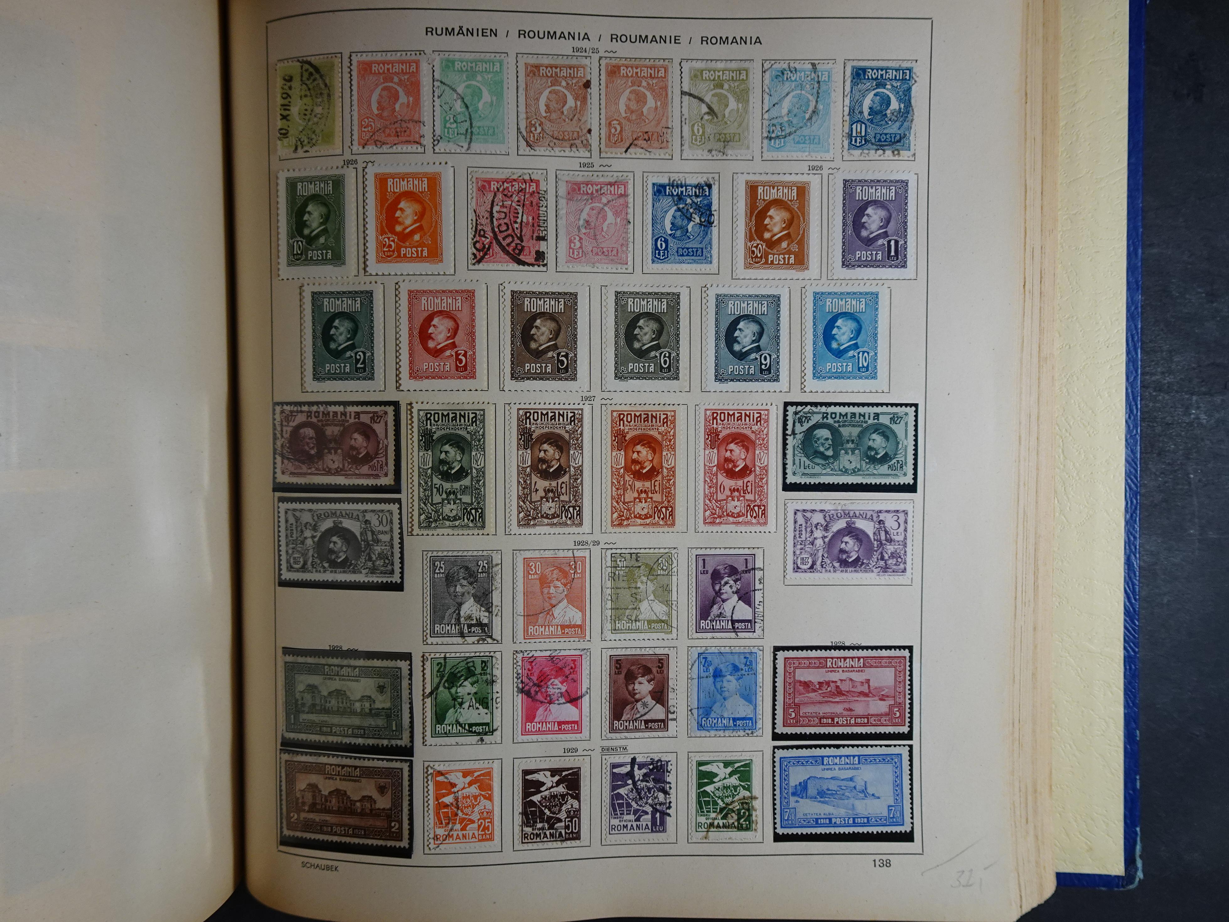 Mooie klassieke verzameling zeer goed gevulde Schaubek album. 200