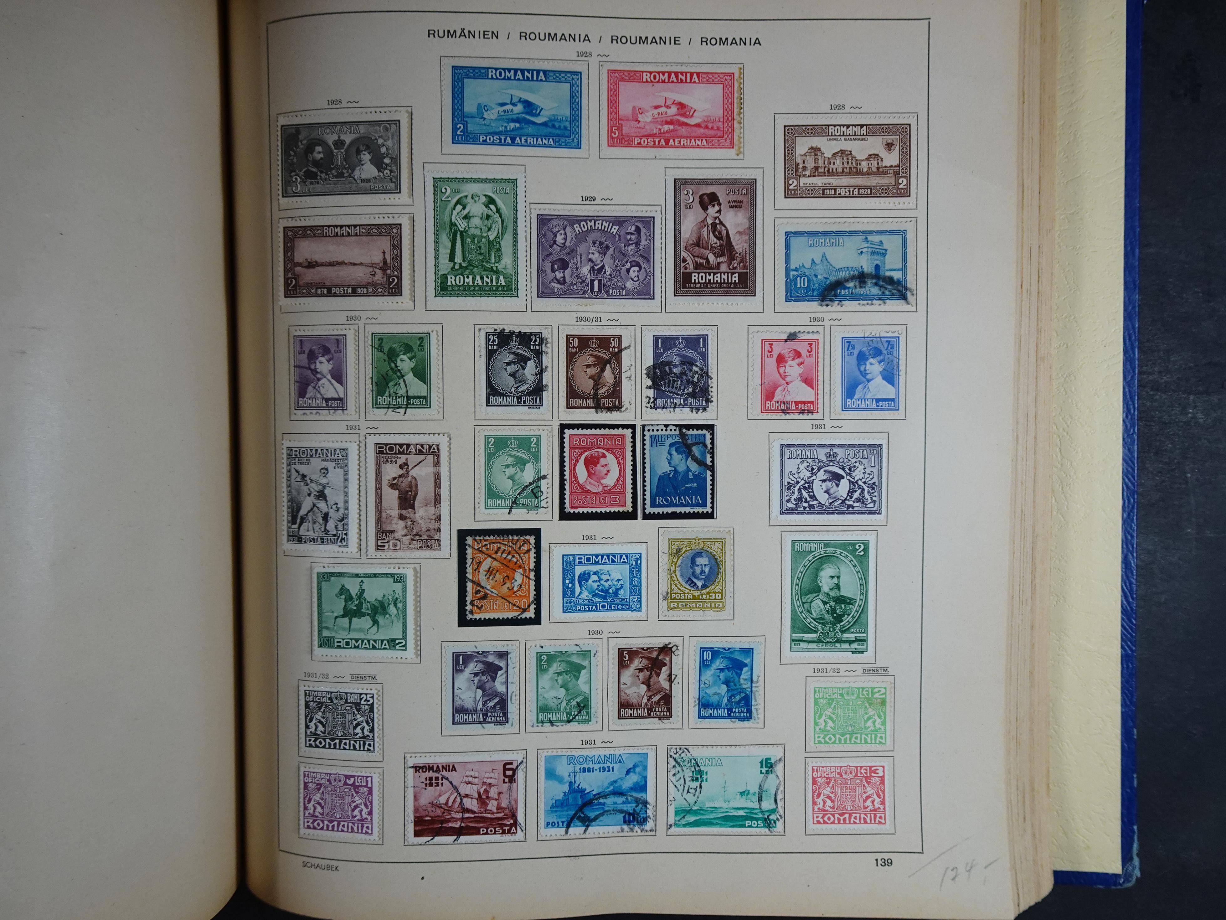 Mooie klassieke verzameling zeer goed gevulde Schaubek album. 201