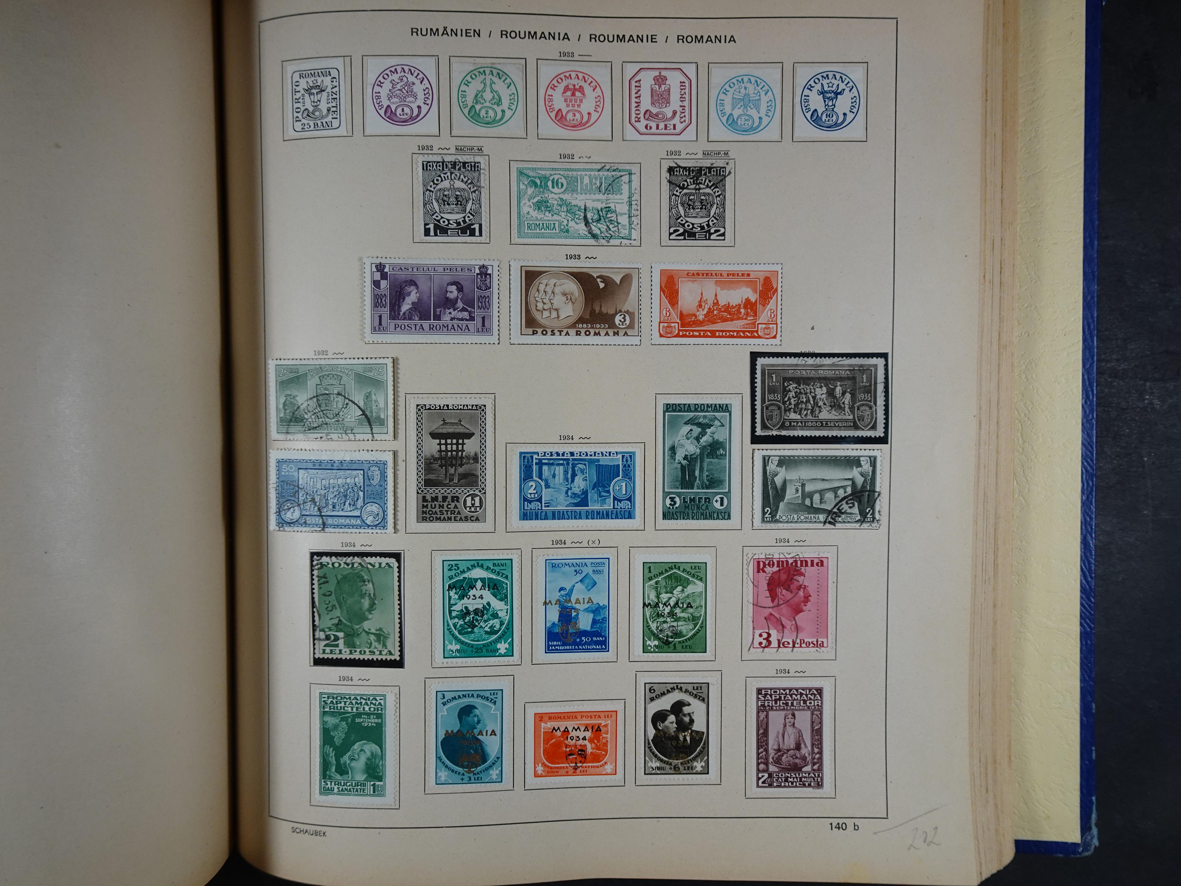 Mooie klassieke verzameling zeer goed gevulde Schaubek album. 203