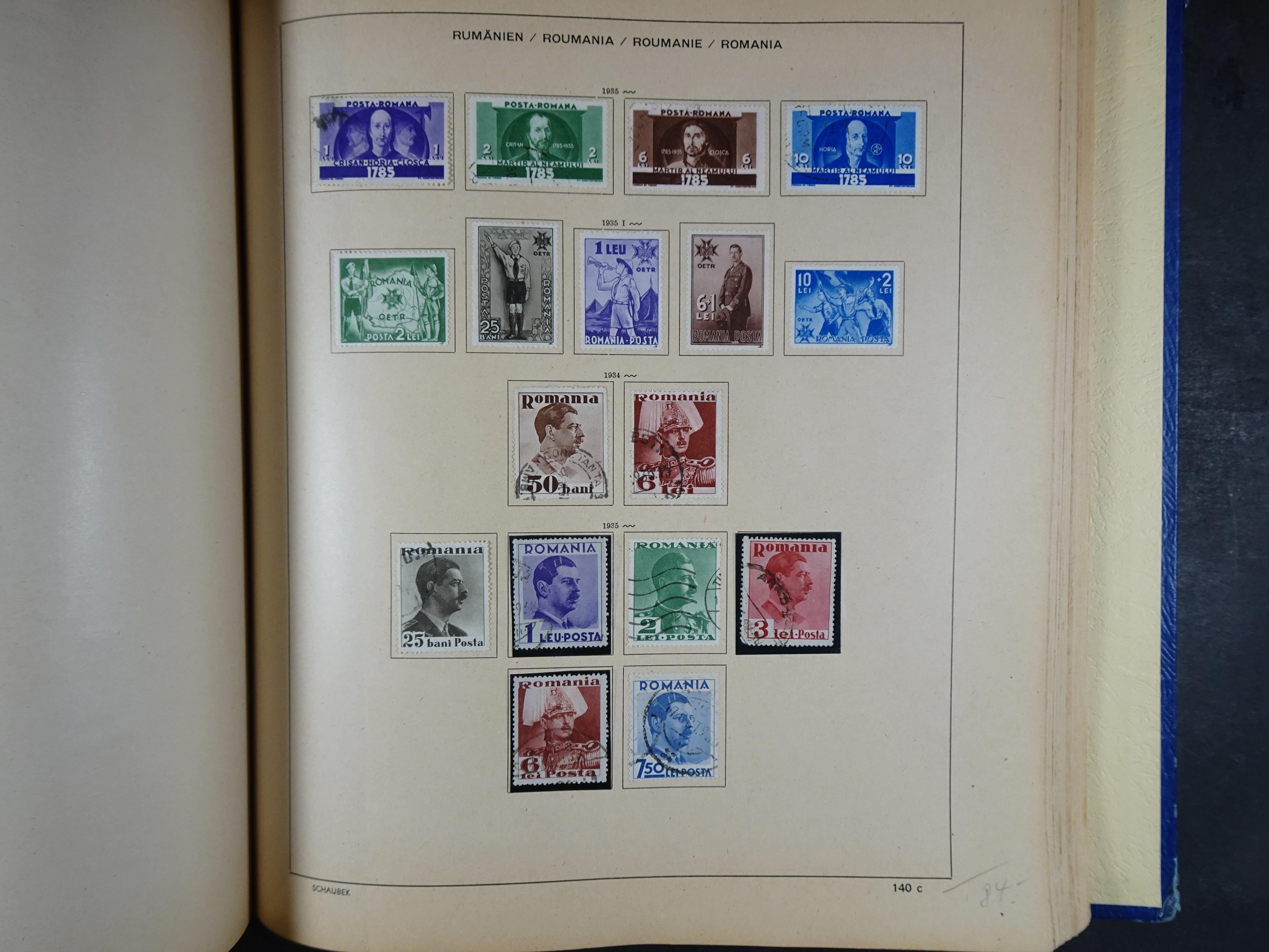Mooie klassieke verzameling zeer goed gevulde Schaubek album. 204