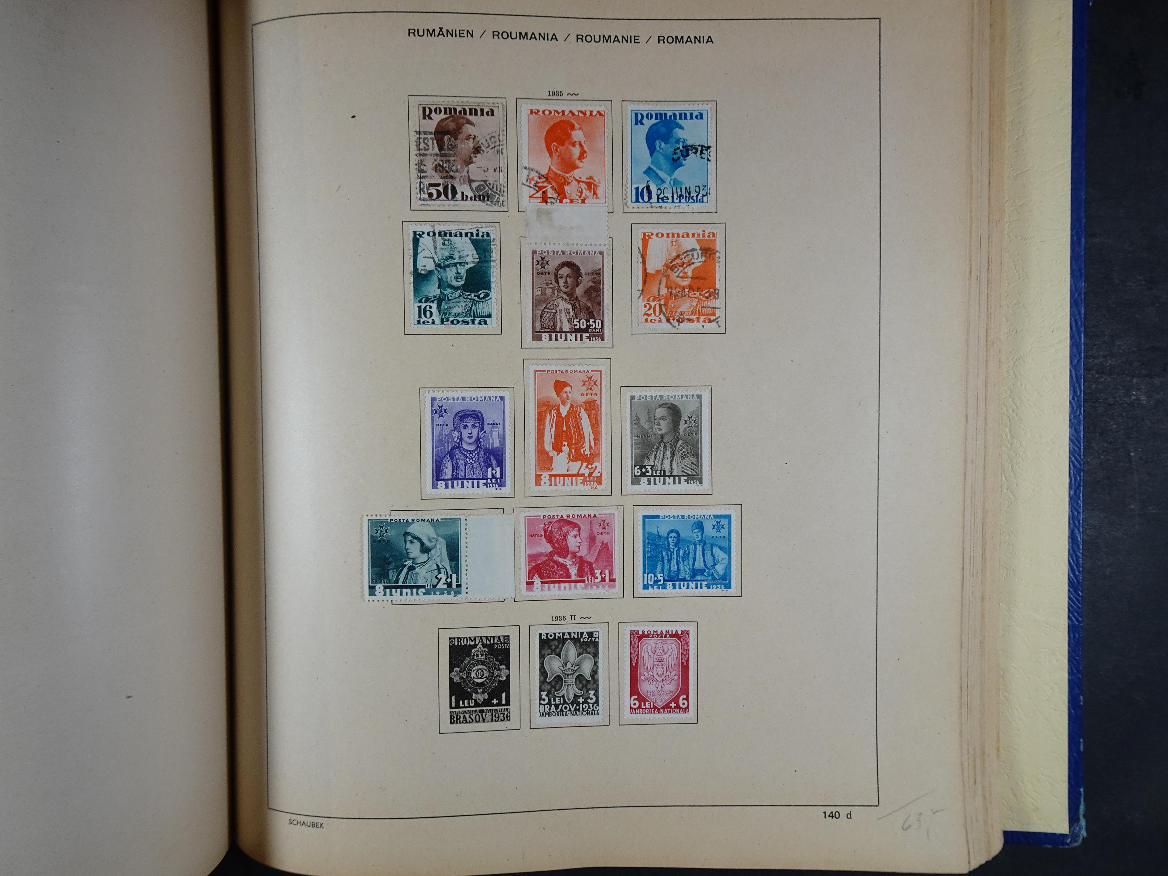 Mooie klassieke verzameling zeer goed gevulde Schaubek album. 205