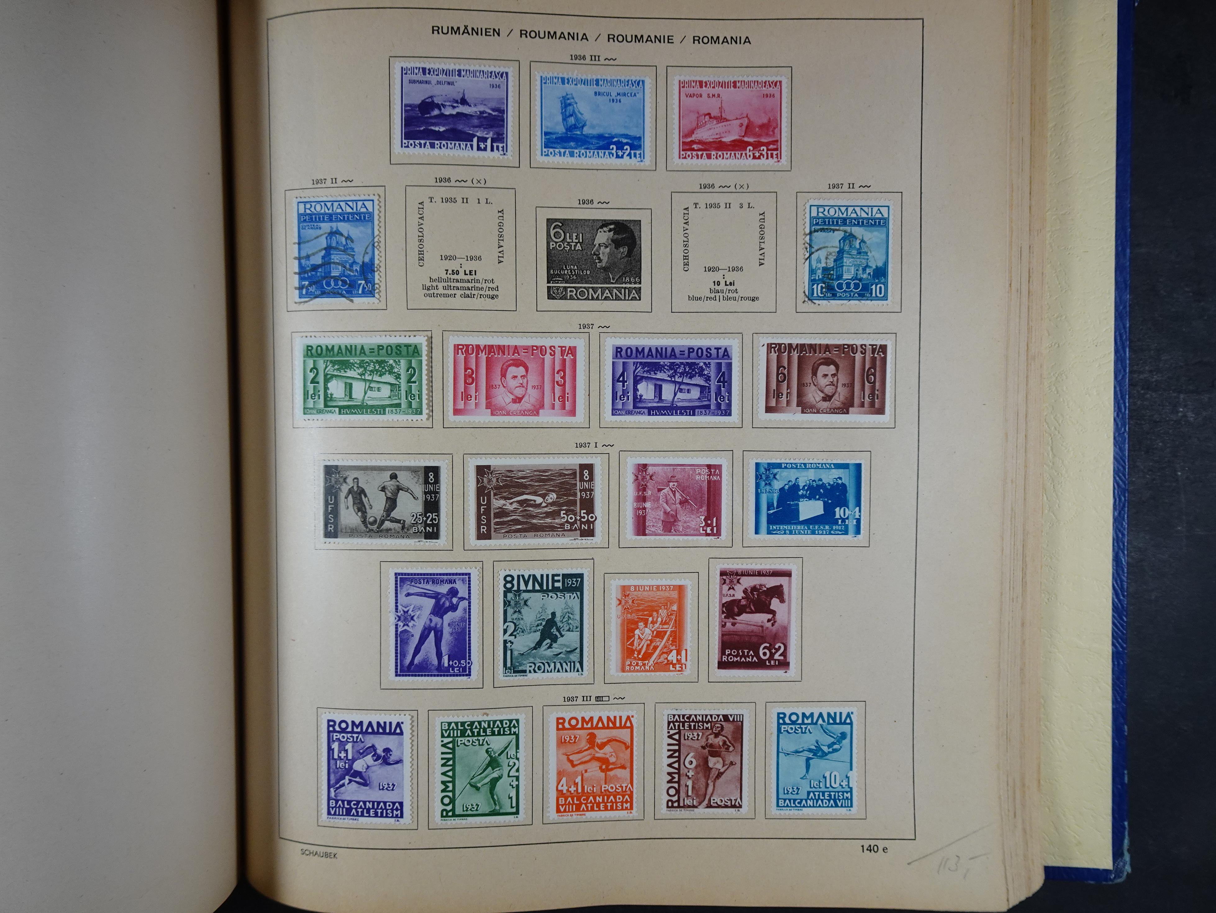 Mooie klassieke verzameling zeer goed gevulde Schaubek album. 206