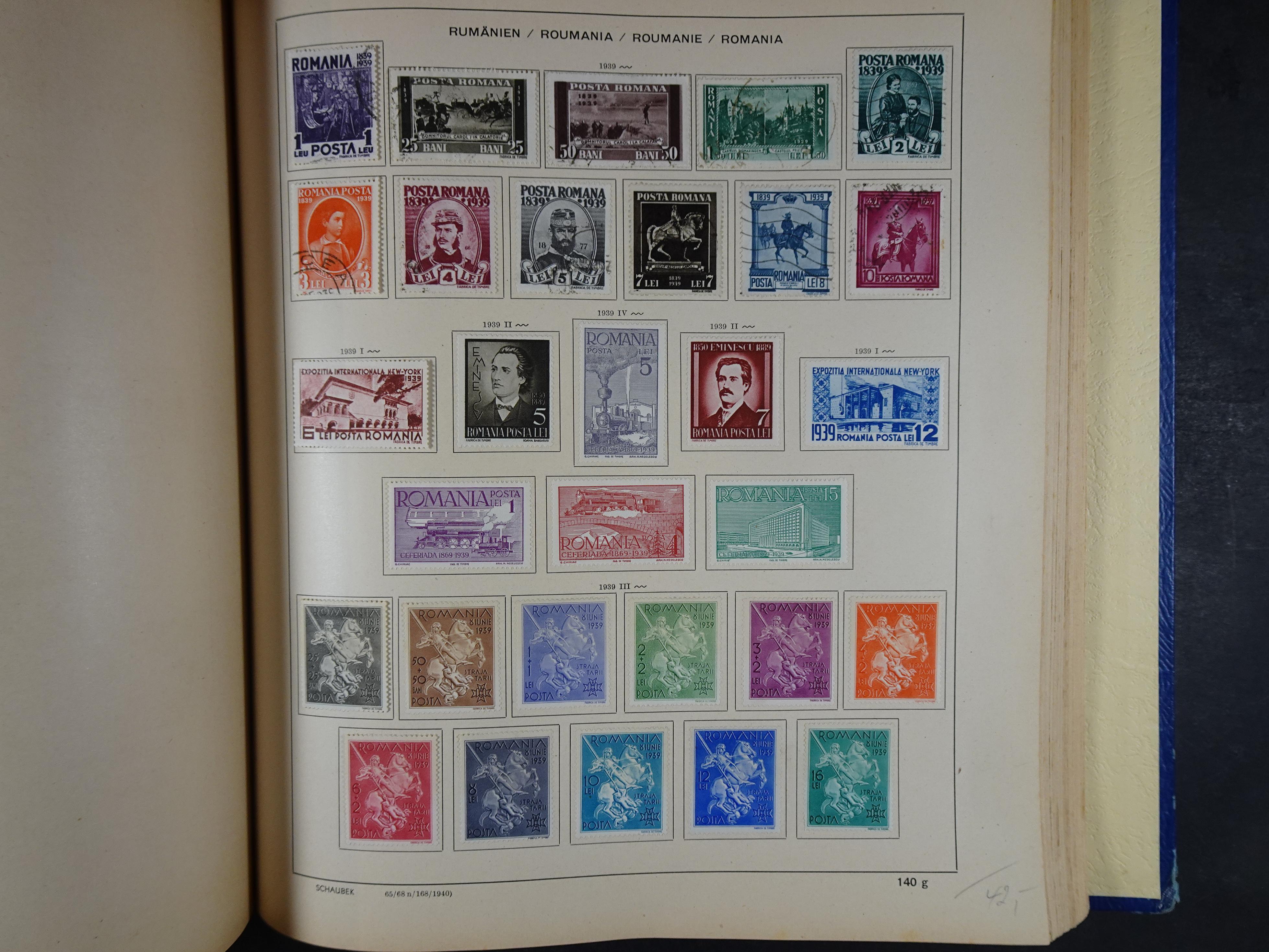 Mooie klassieke verzameling zeer goed gevulde Schaubek album. 208