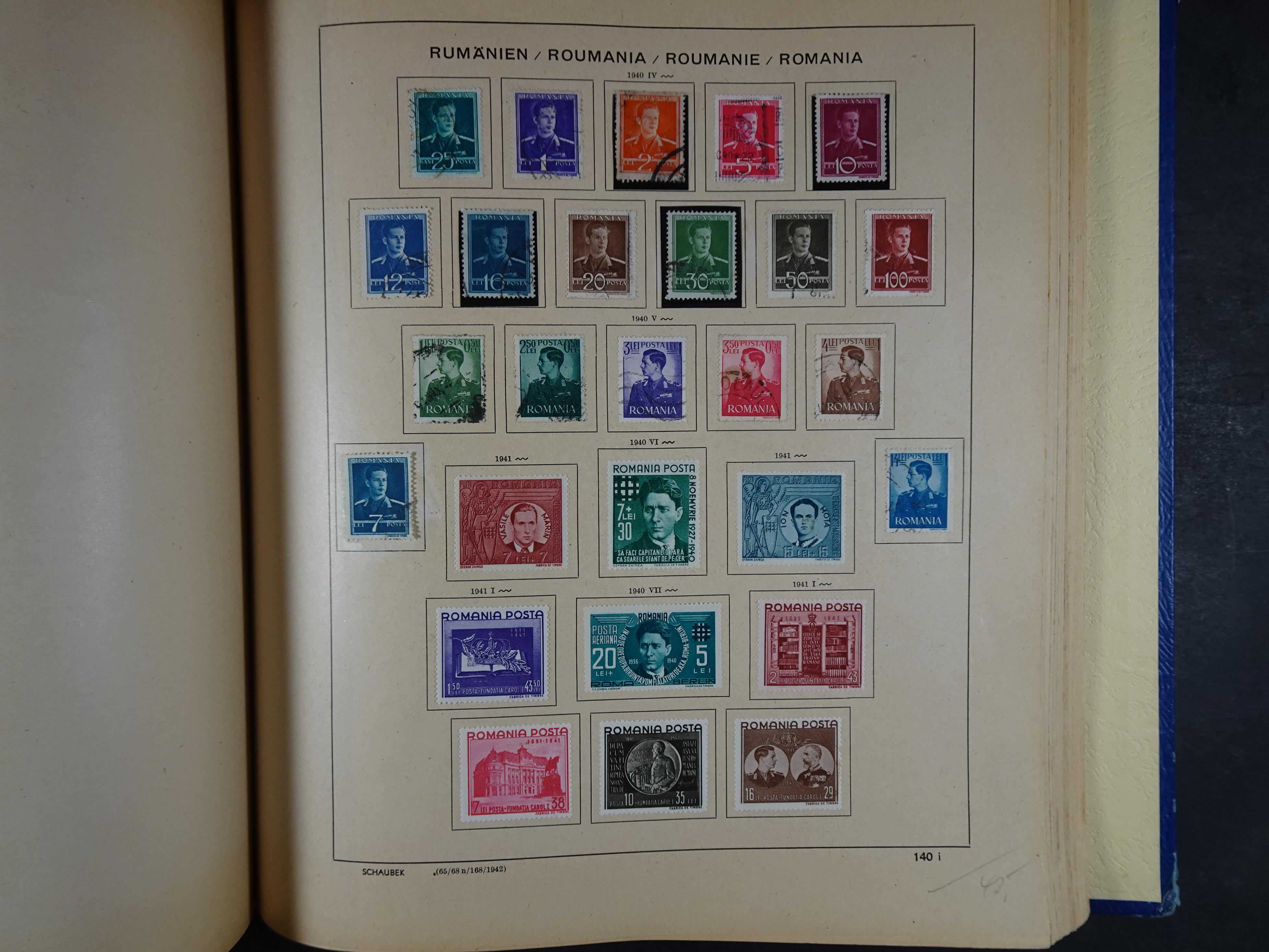 Mooie klassieke verzameling zeer goed gevulde Schaubek album. 210