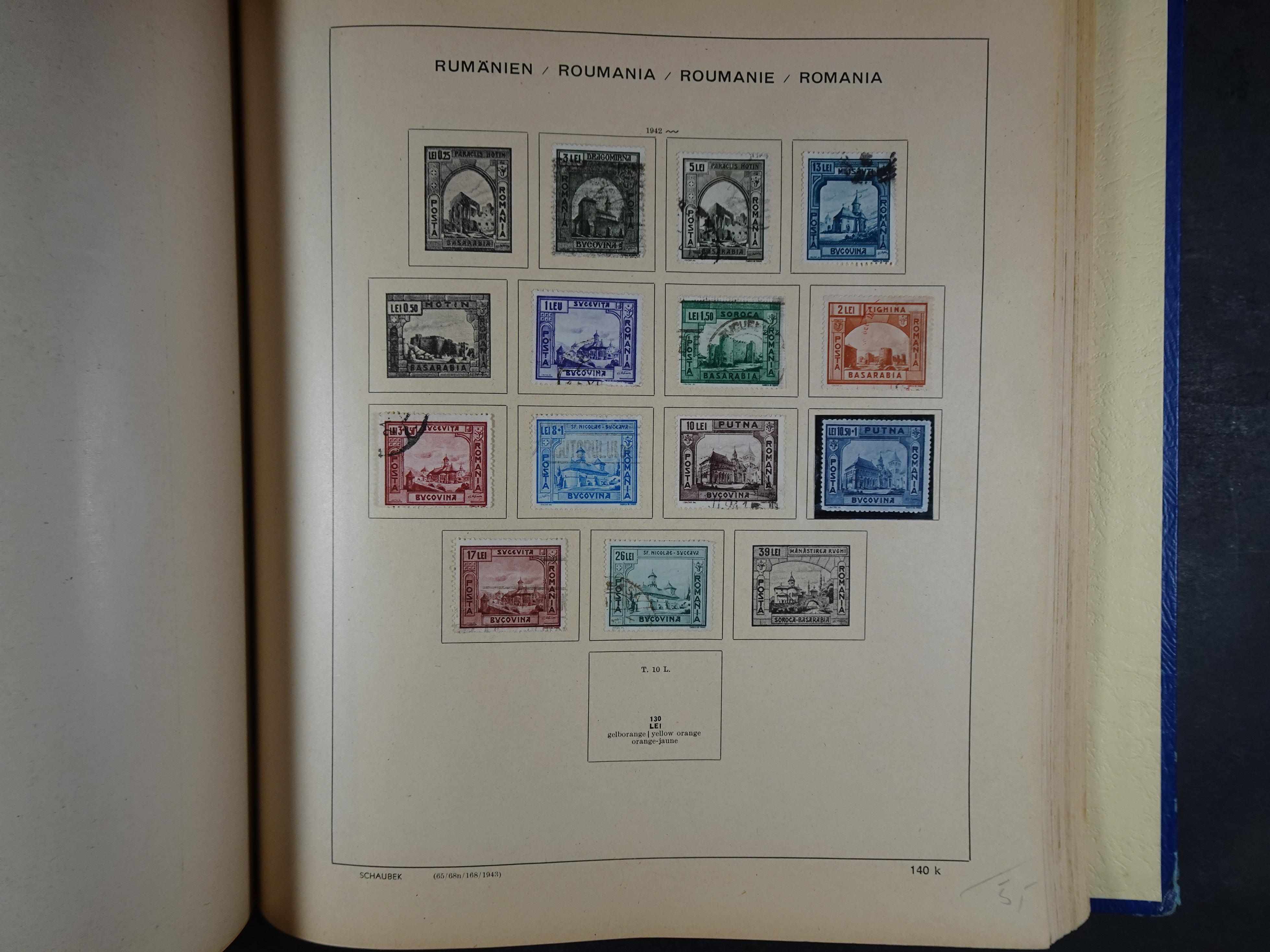 Mooie klassieke verzameling zeer goed gevulde Schaubek album. 211
