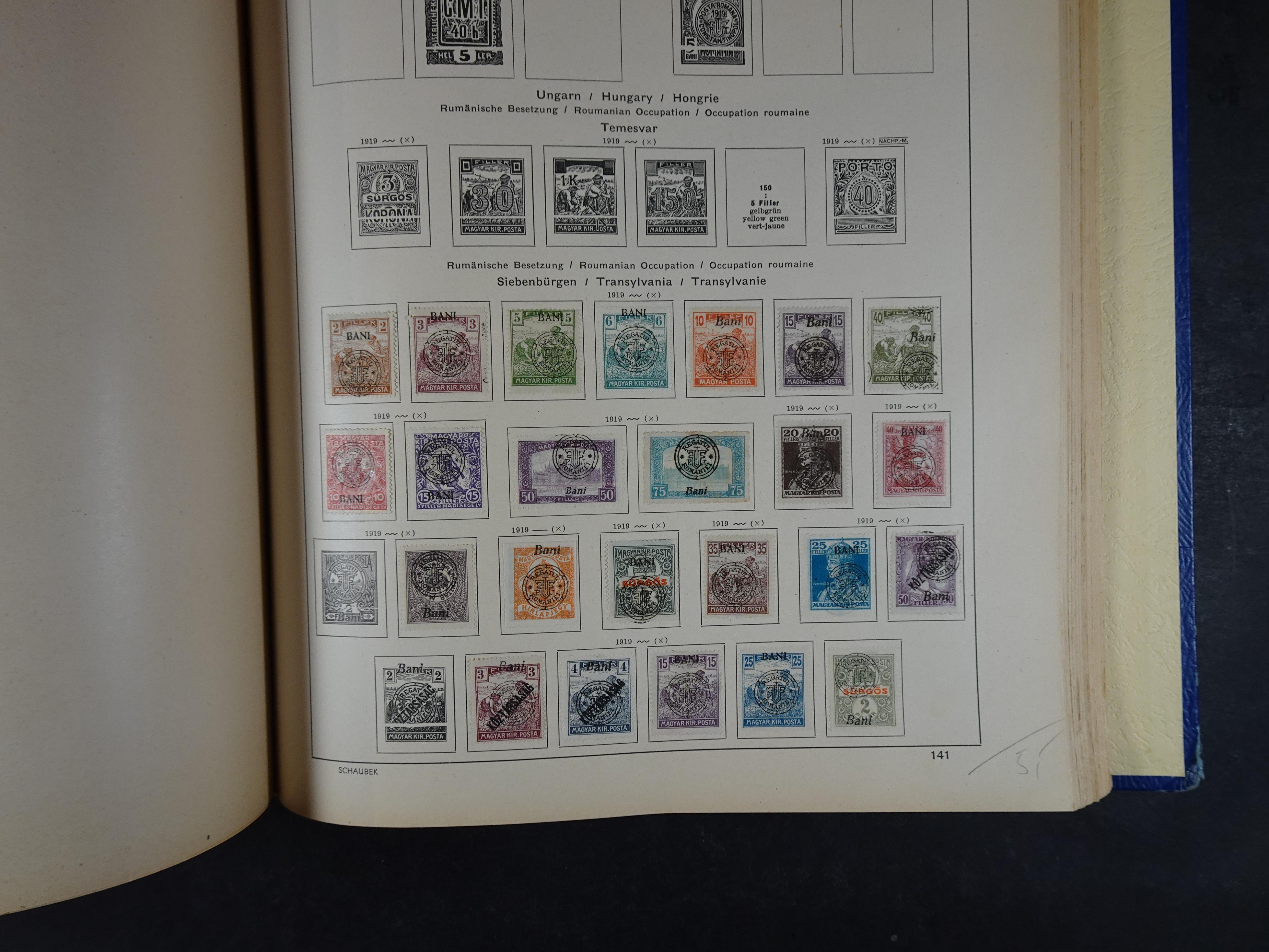 Mooie klassieke verzameling zeer goed gevulde Schaubek album. 212