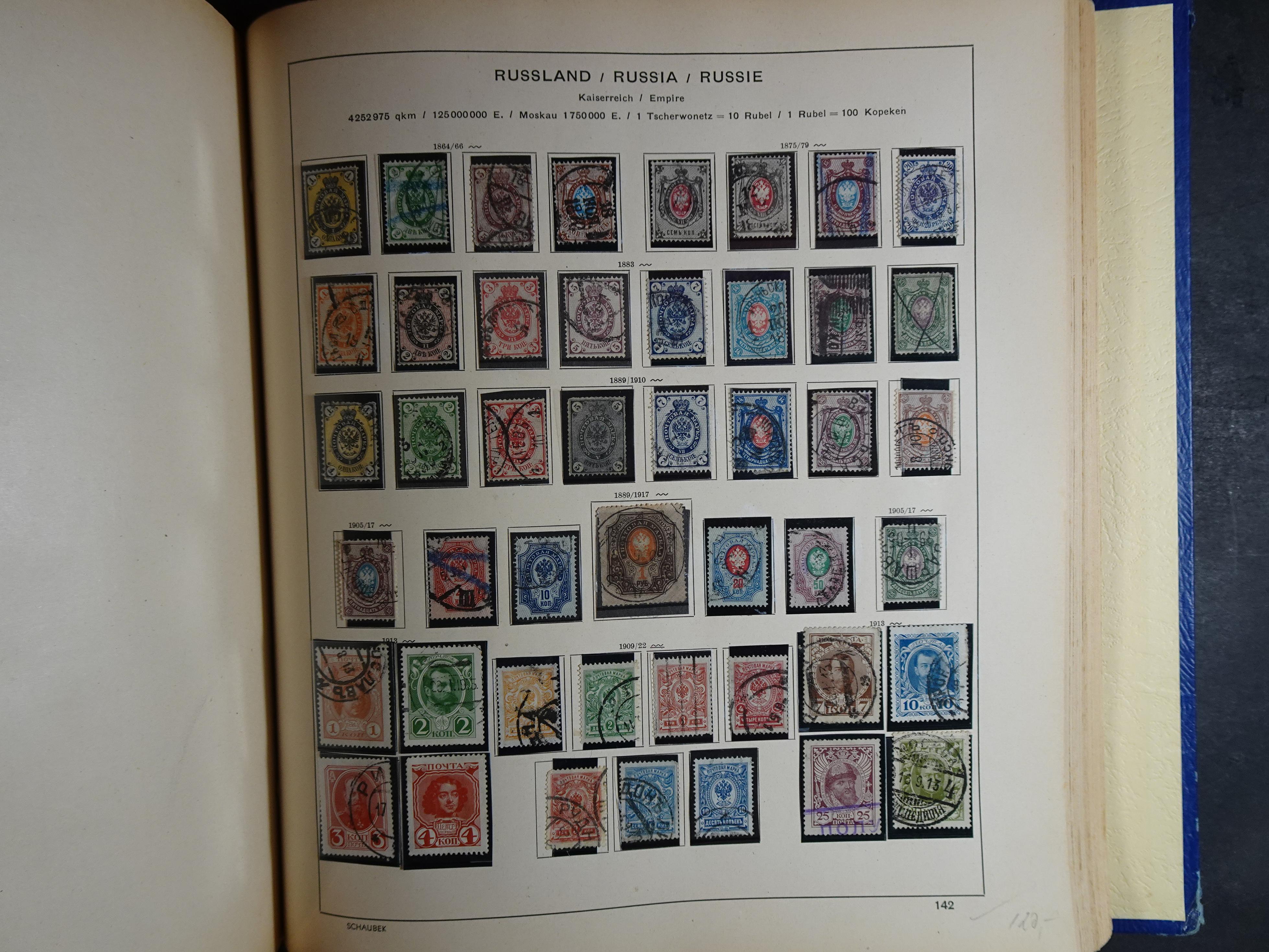 Mooie klassieke verzameling zeer goed gevulde Schaubek album. 213