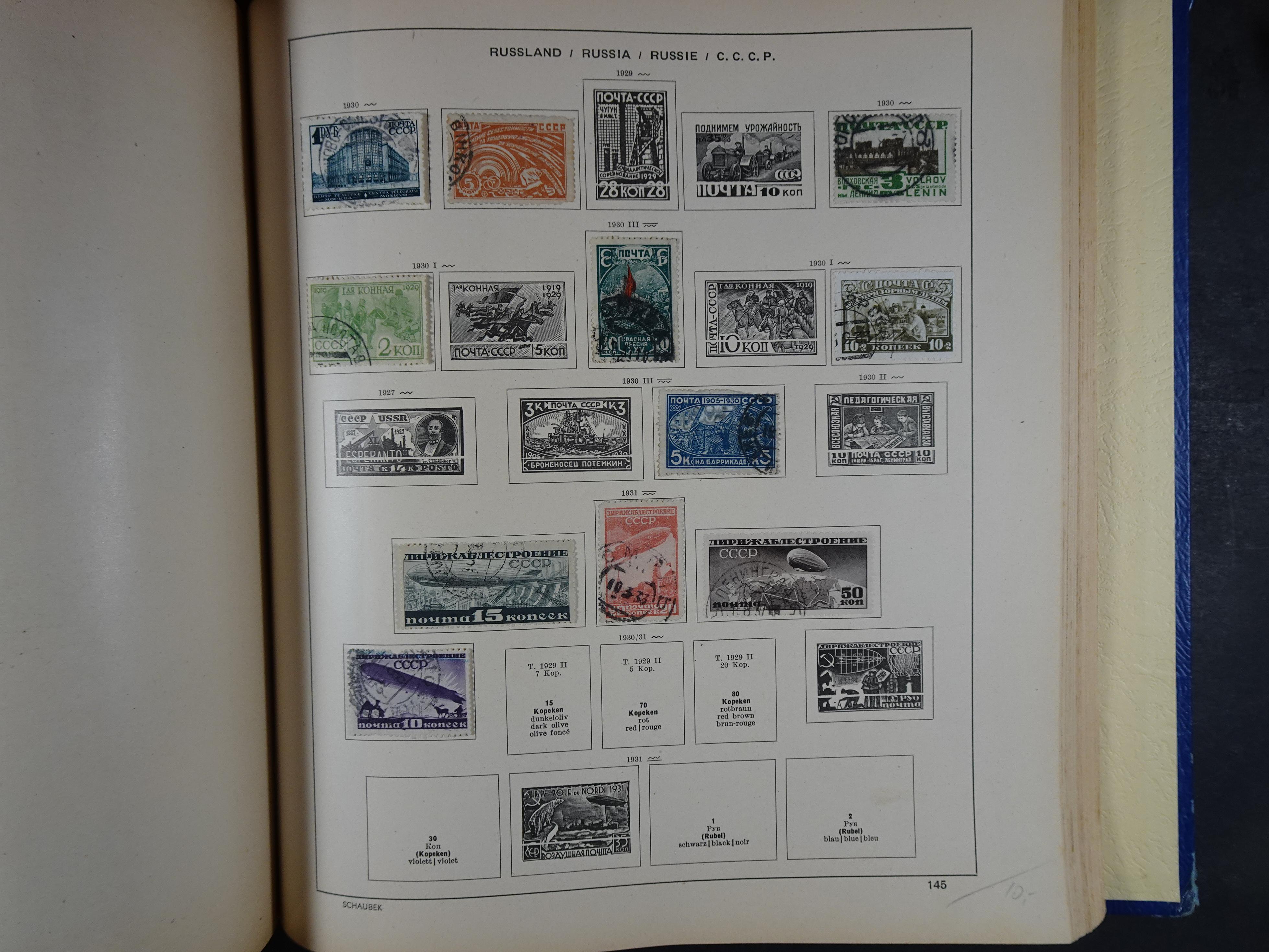 Mooie klassieke verzameling zeer goed gevulde Schaubek album. 216