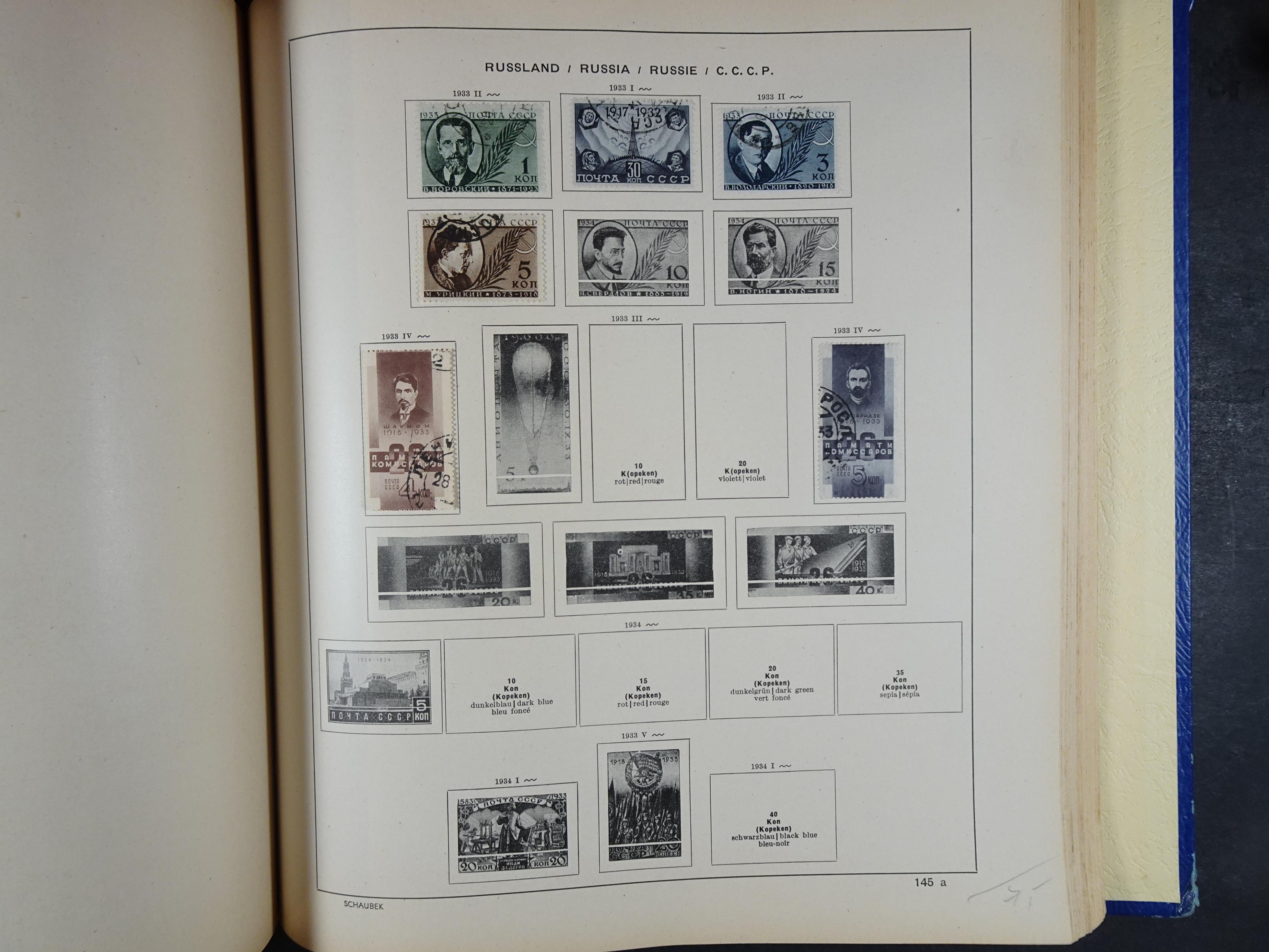 Mooie klassieke verzameling zeer goed gevulde Schaubek album. 217