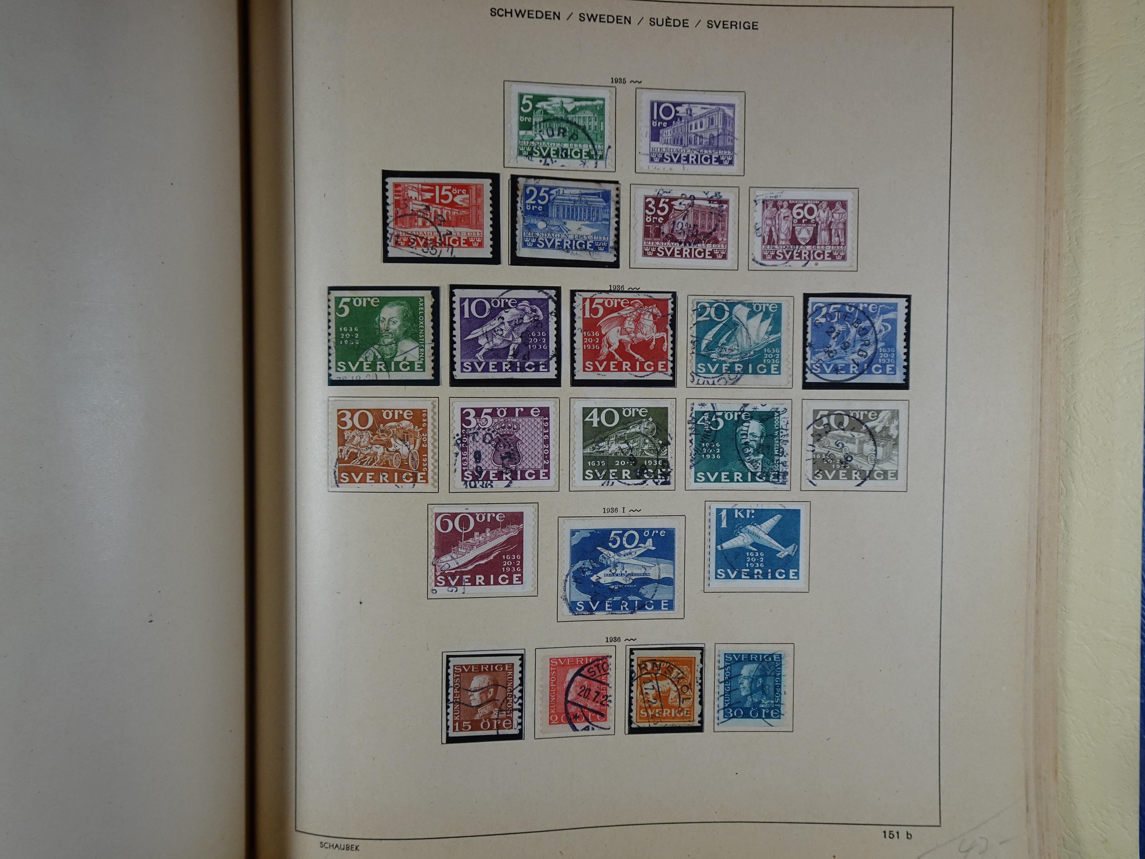 Mooie klassieke verzameling zeer goed gevulde Schaubek album. 231