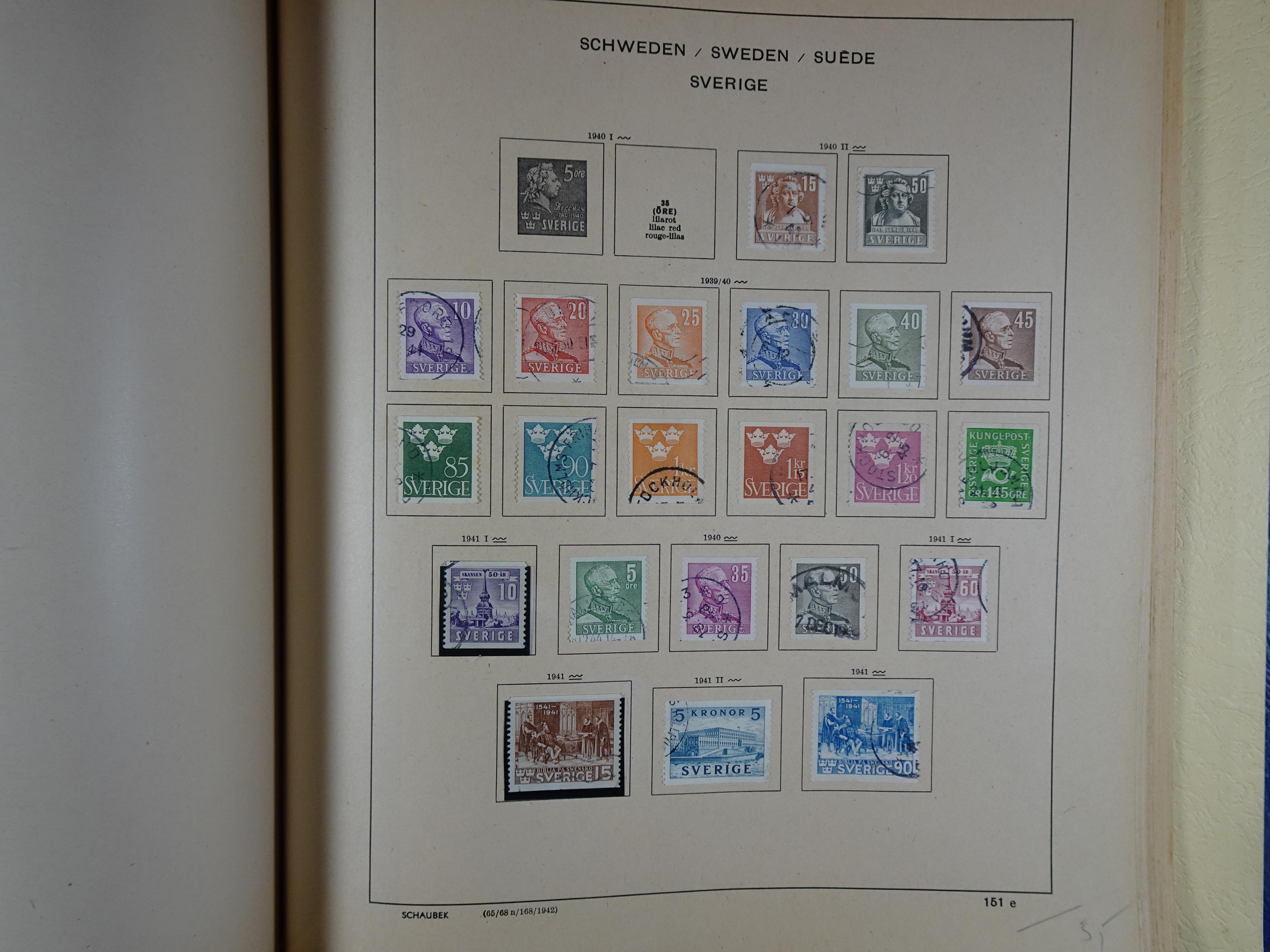 Mooie klassieke verzameling zeer goed gevulde Schaubek album. 234