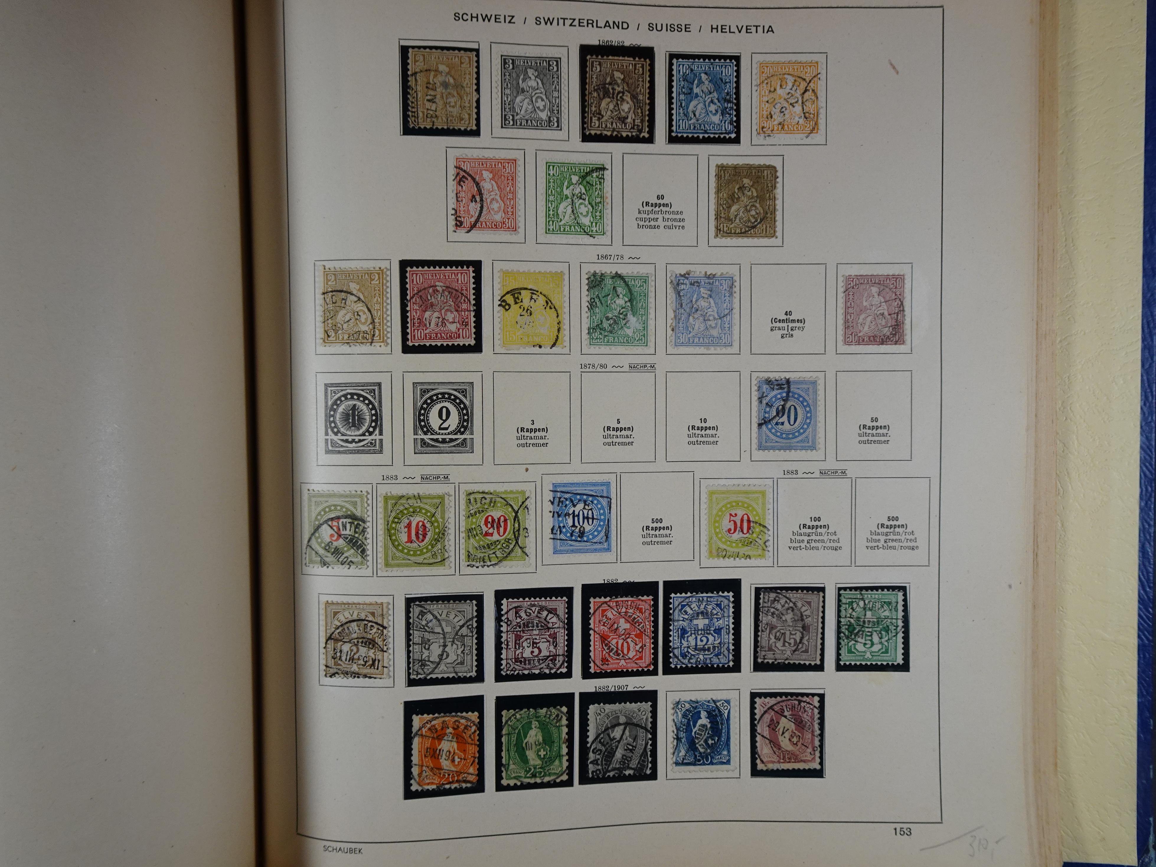 Mooie klassieke verzameling zeer goed gevulde Schaubek album. 237