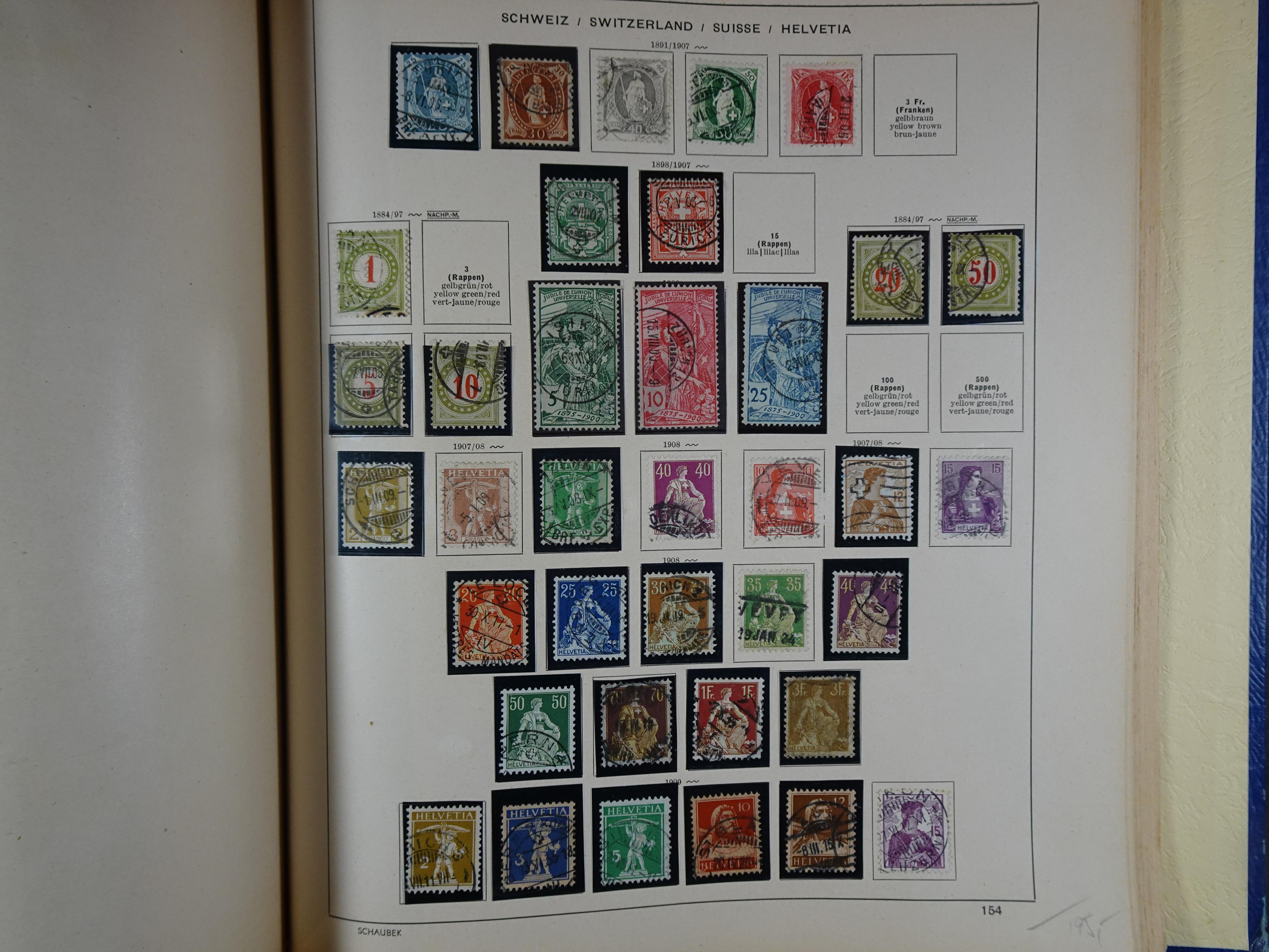 Mooie klassieke verzameling zeer goed gevulde Schaubek album. 238