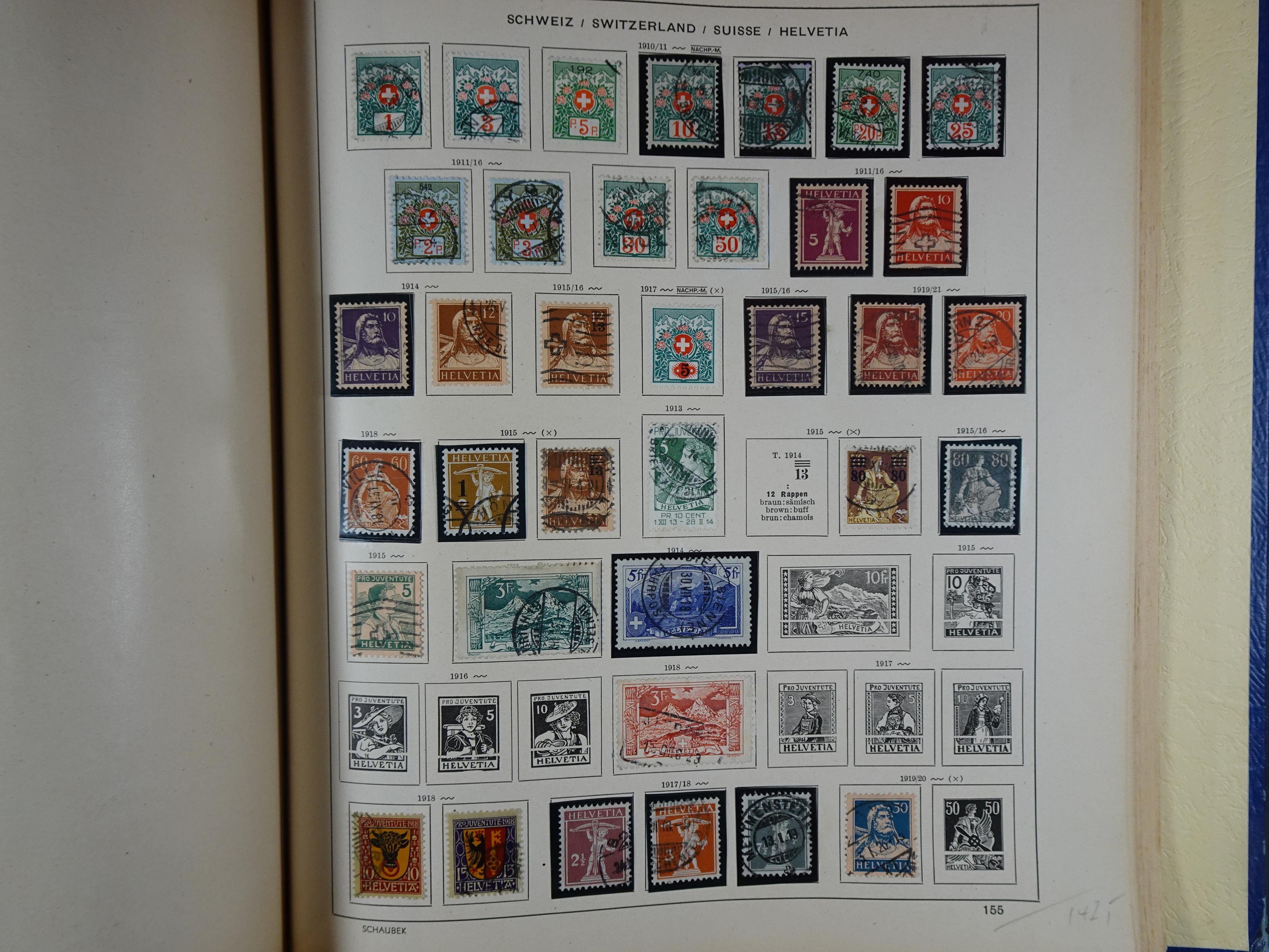 Mooie klassieke verzameling zeer goed gevulde Schaubek album. 239