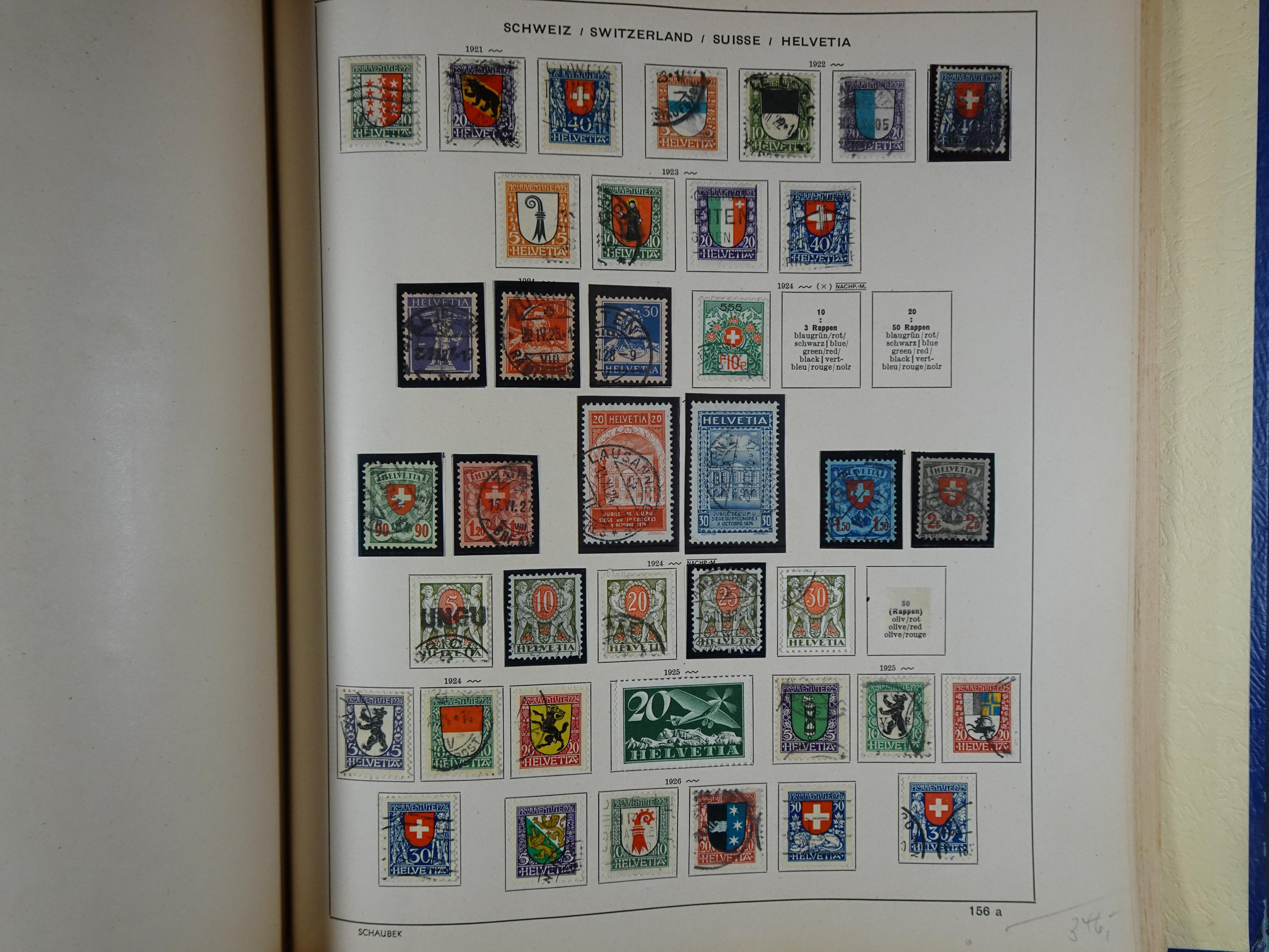 Mooie klassieke verzameling zeer goed gevulde Schaubek album. 241