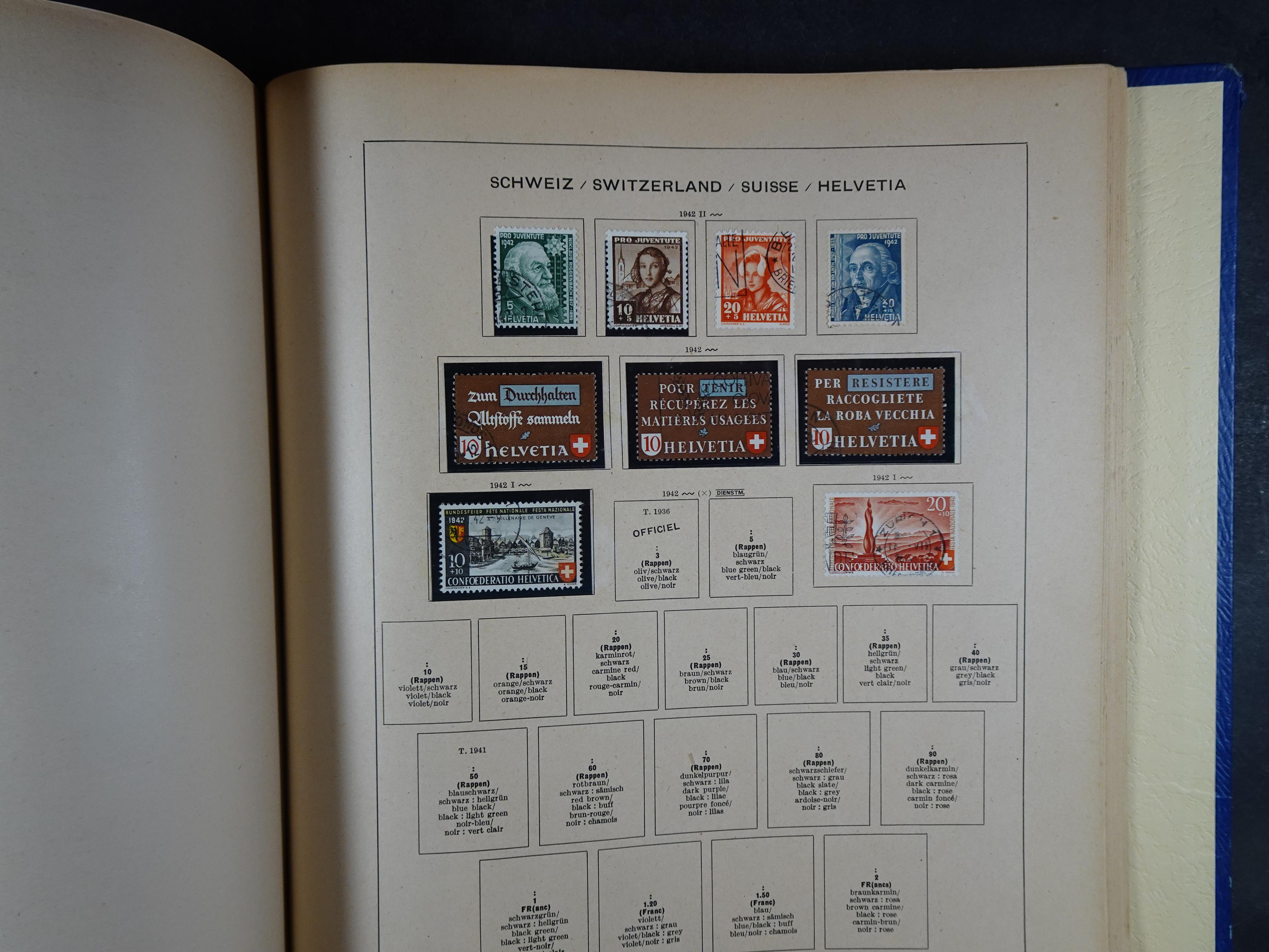 Mooie klassieke verzameling zeer goed gevulde Schaubek album. 250