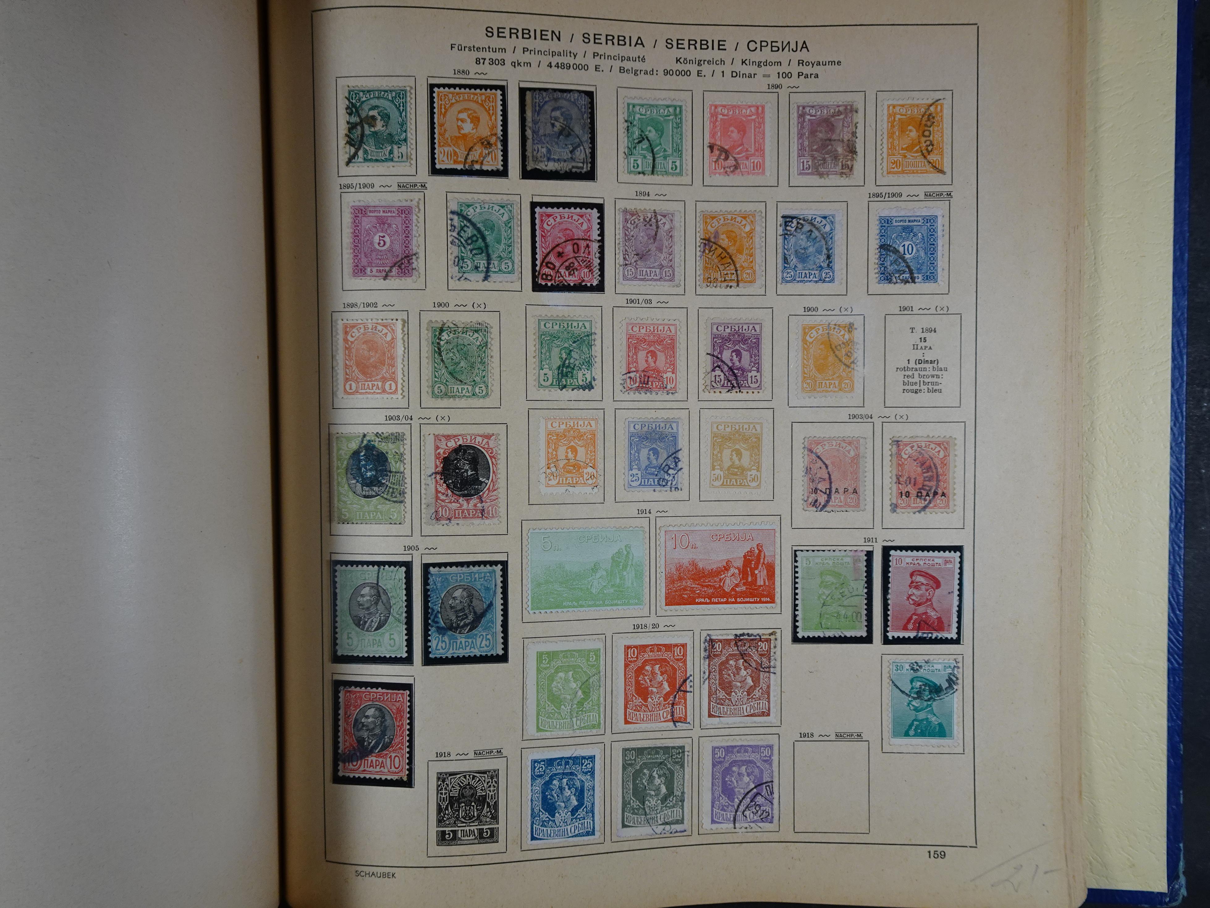 Mooie klassieke verzameling zeer goed gevulde Schaubek album. 251