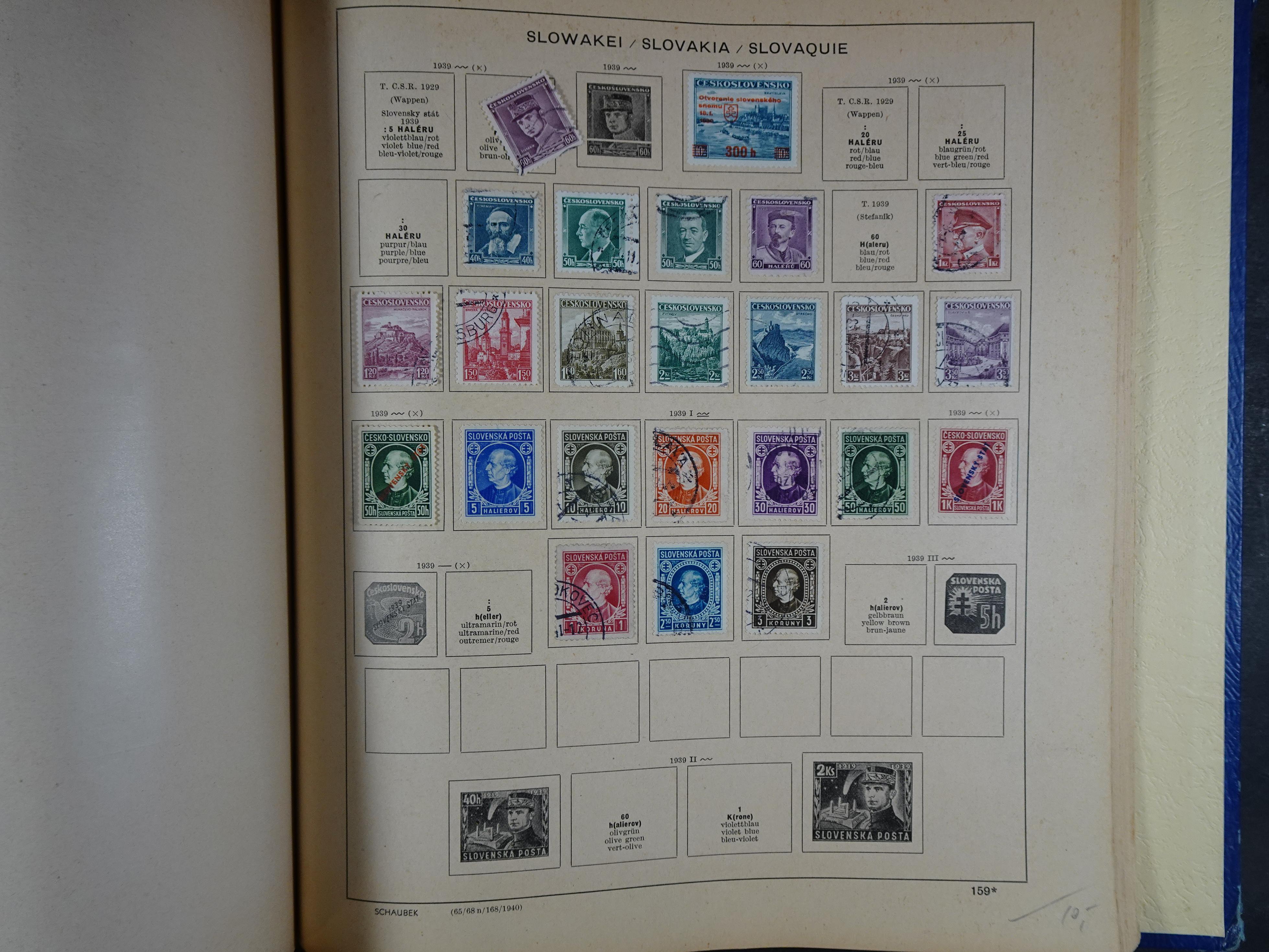 Mooie klassieke verzameling zeer goed gevulde Schaubek album. 252