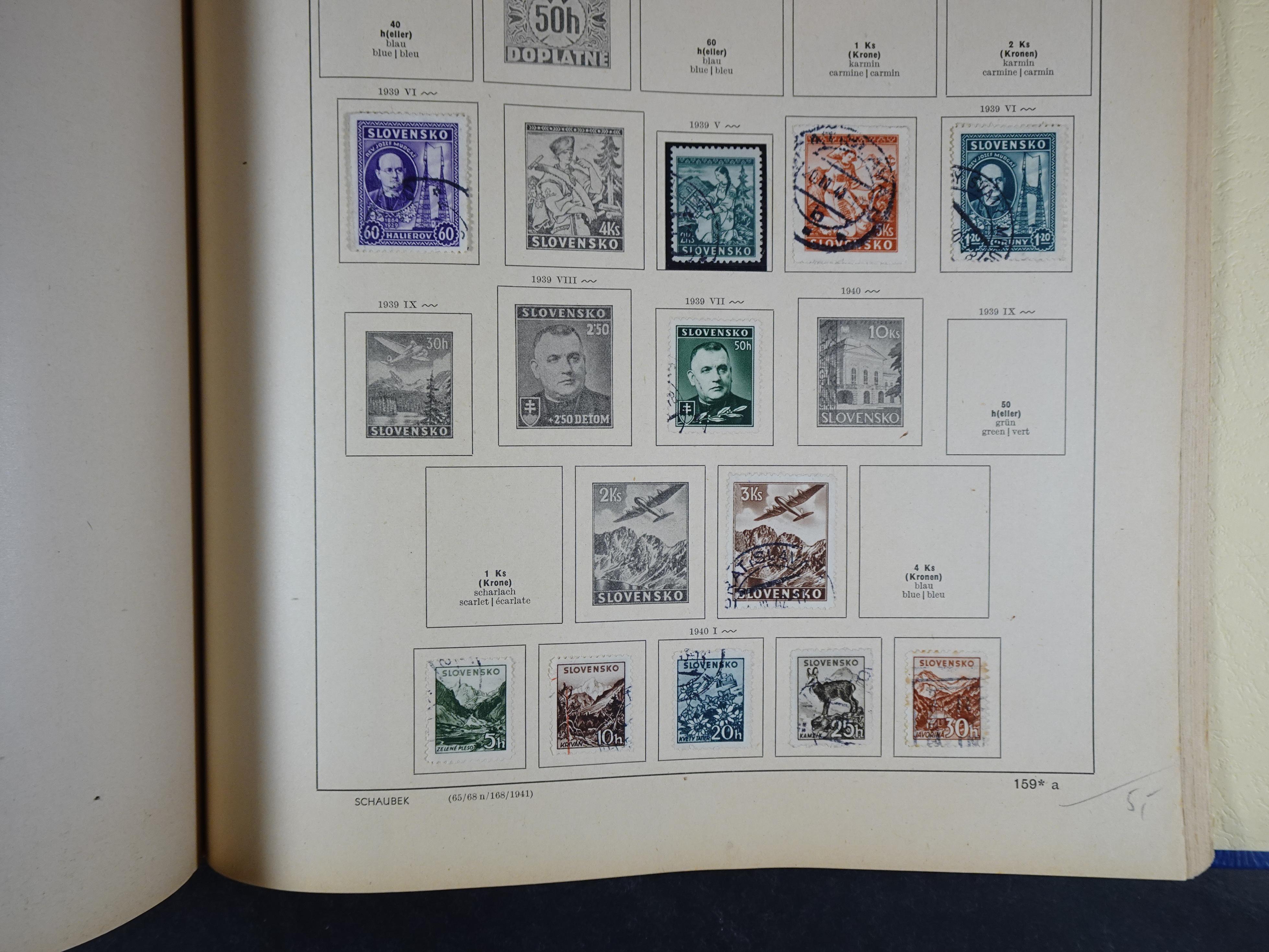 Mooie klassieke verzameling zeer goed gevulde Schaubek album. 253