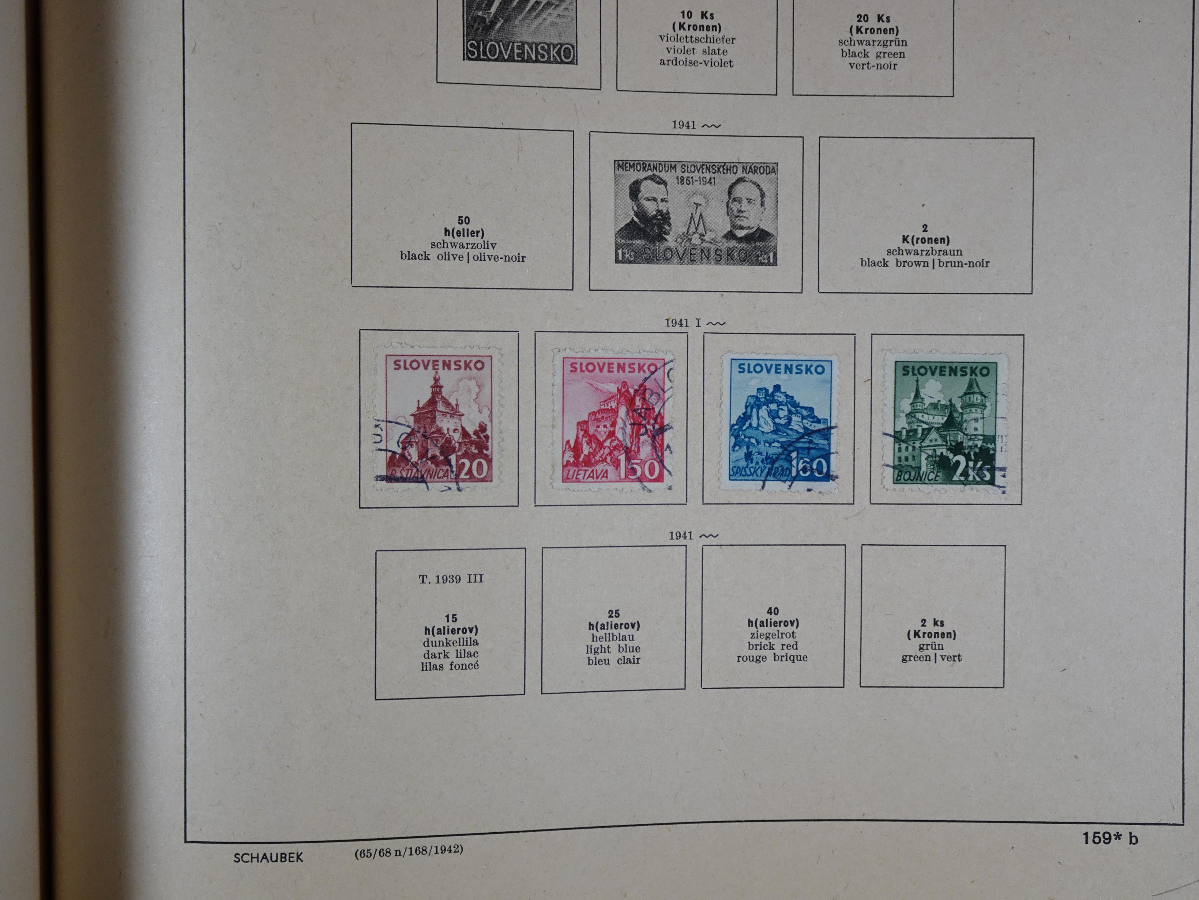 Mooie klassieke verzameling zeer goed gevulde Schaubek album. 254