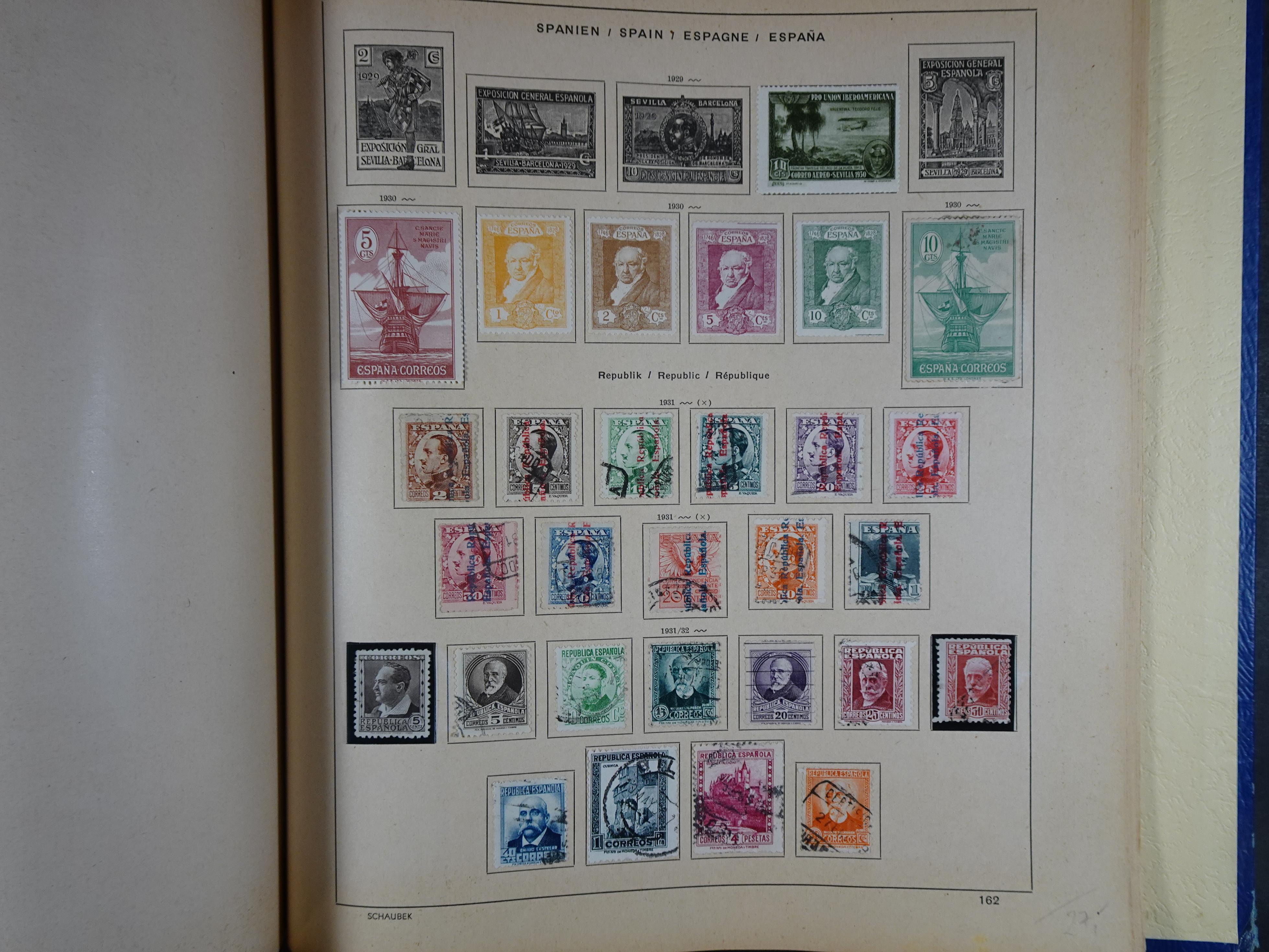 Mooie klassieke verzameling zeer goed gevulde Schaubek album. 257