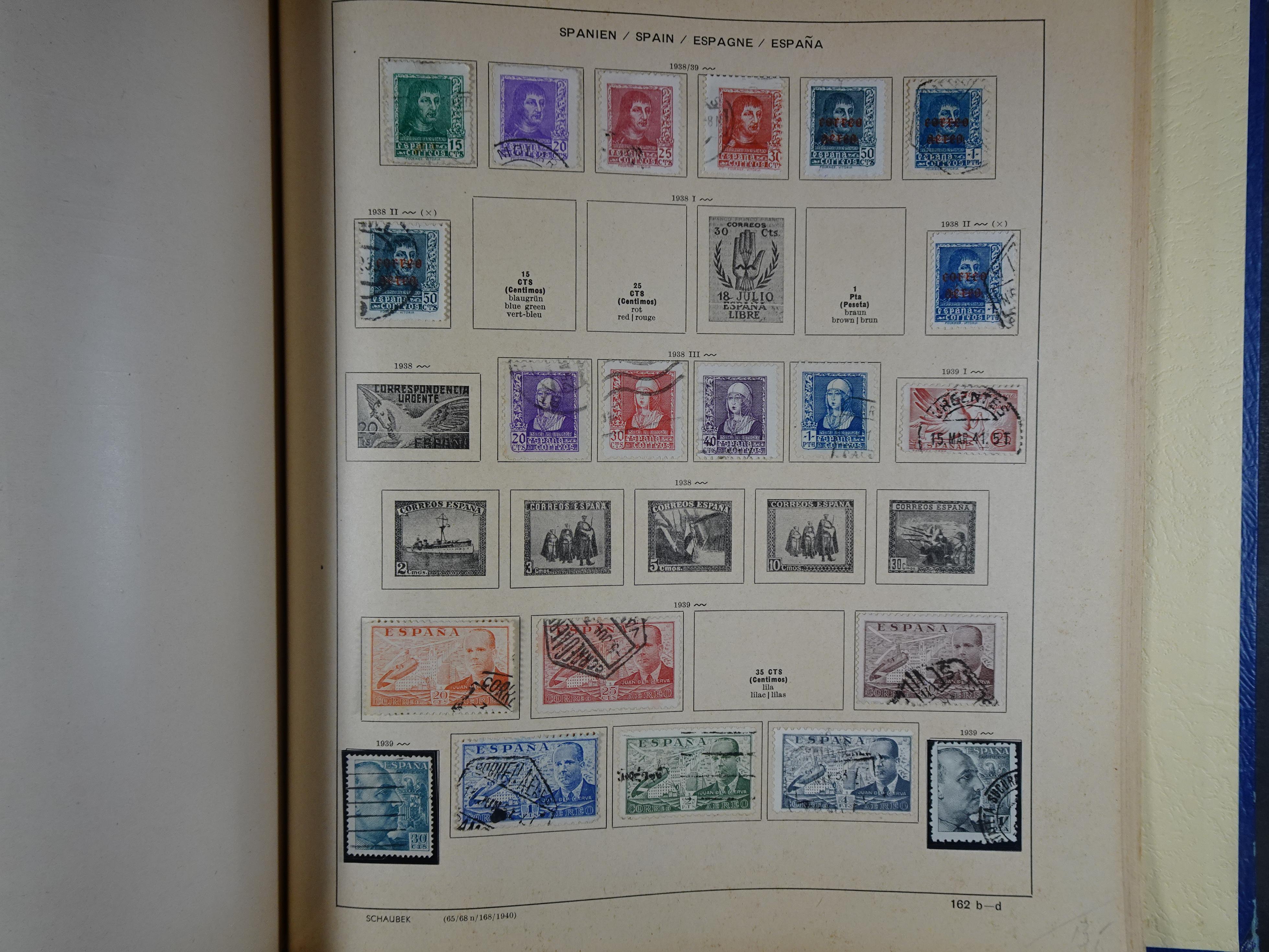 Mooie klassieke verzameling zeer goed gevulde Schaubek album. 259