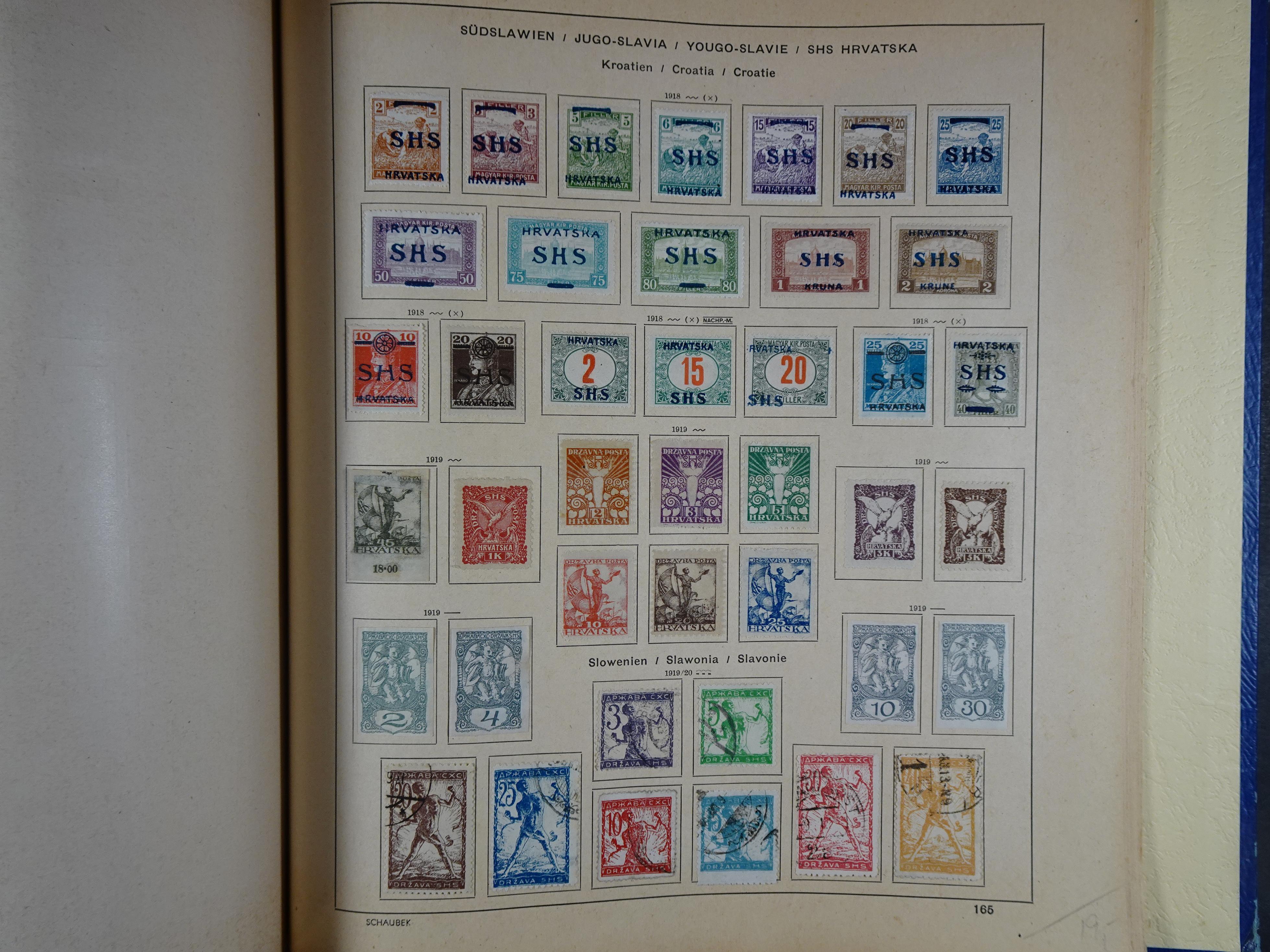 Mooie klassieke verzameling zeer goed gevulde Schaubek album. 261