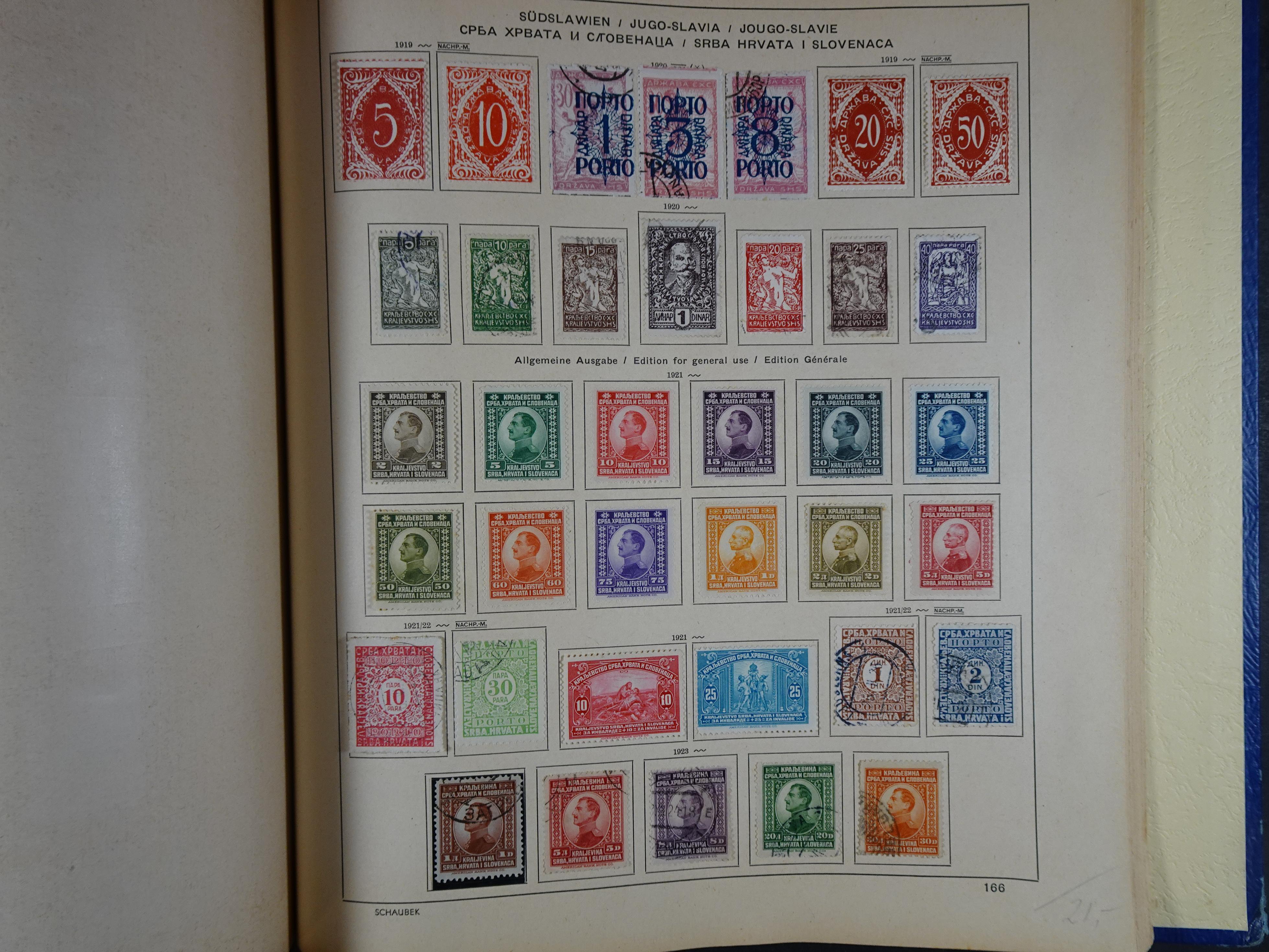 Mooie klassieke verzameling zeer goed gevulde Schaubek album. 262