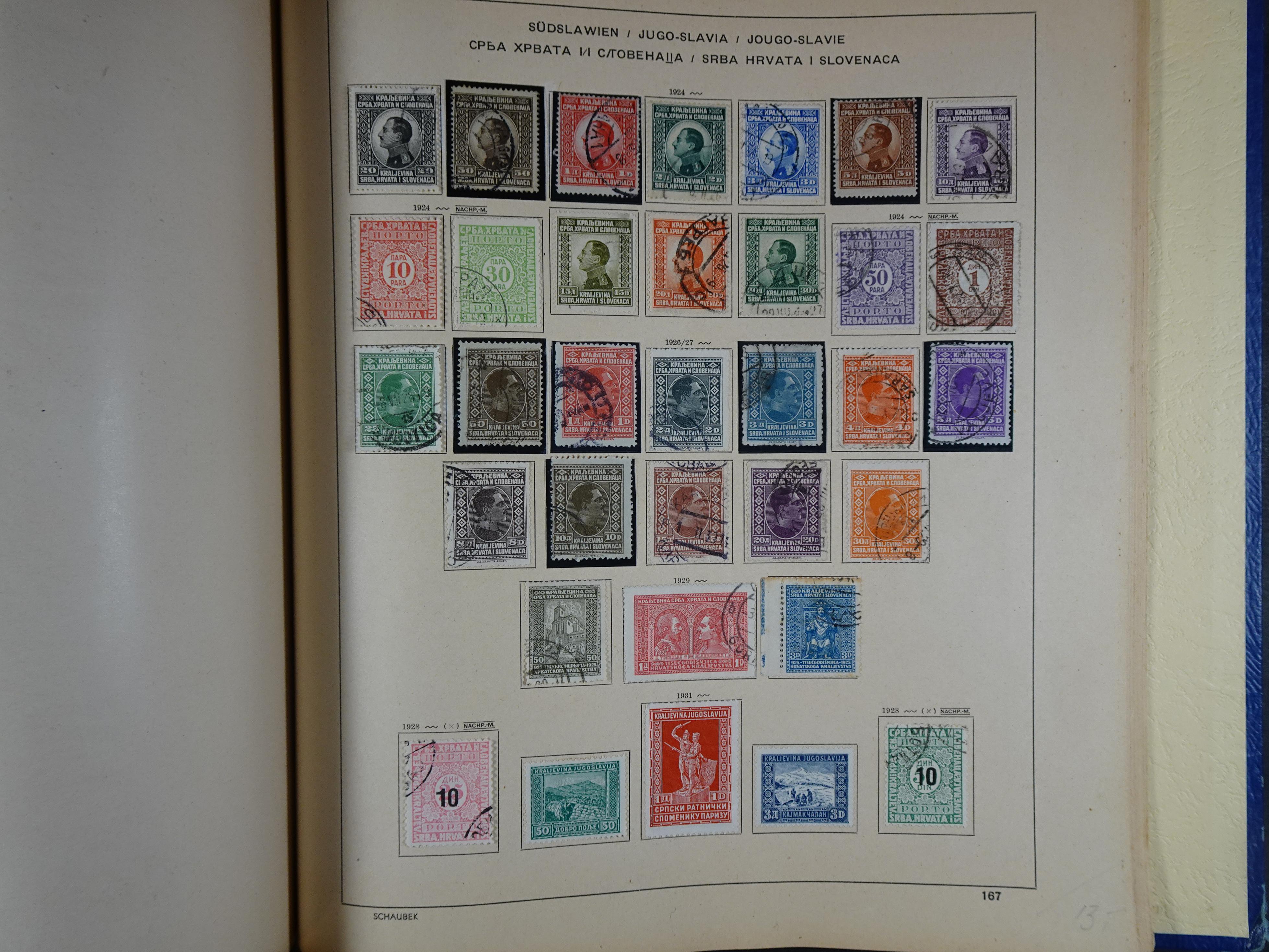 Mooie klassieke verzameling zeer goed gevulde Schaubek album. 263