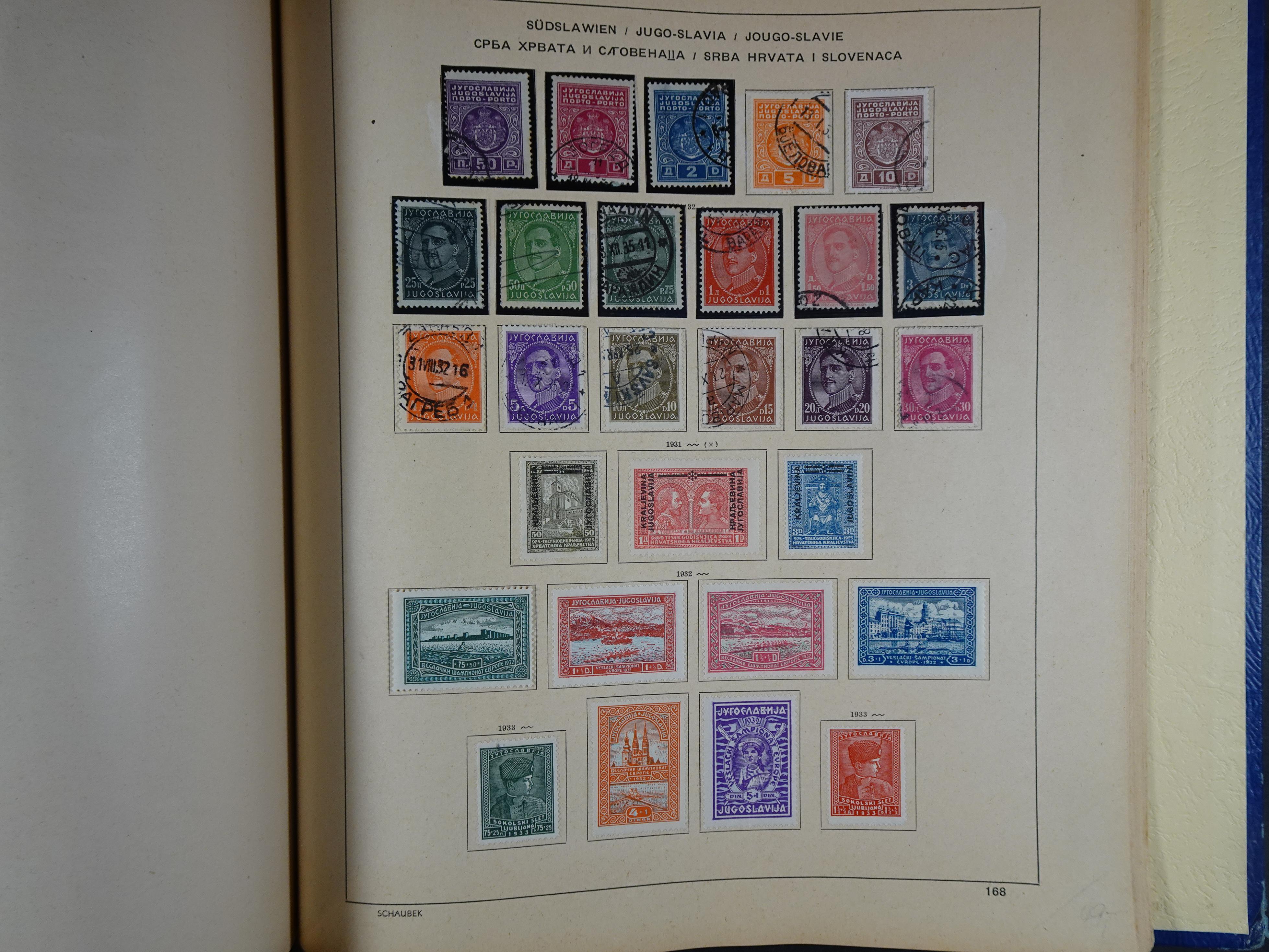 Mooie klassieke verzameling zeer goed gevulde Schaubek album. 264