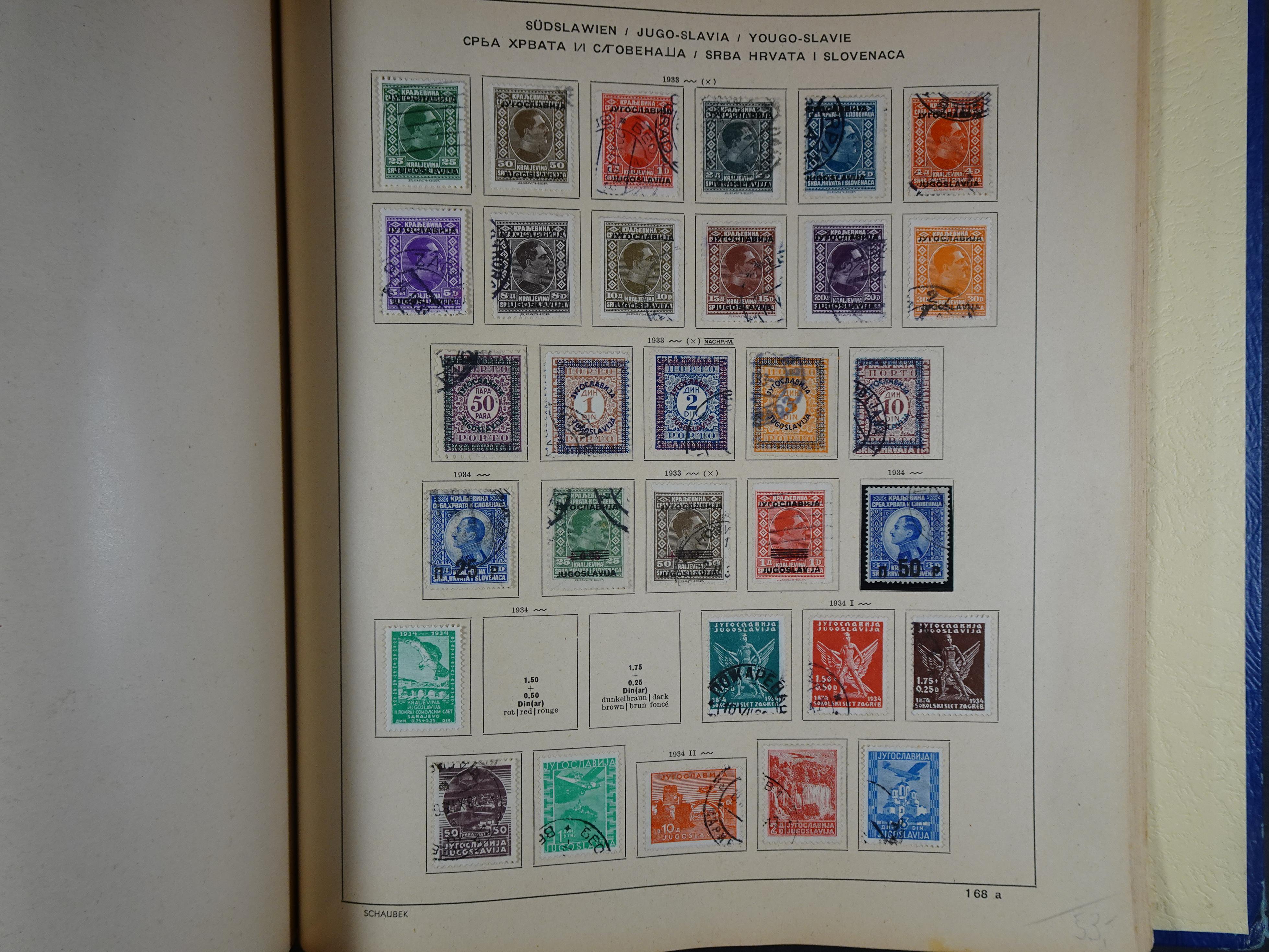 Mooie klassieke verzameling zeer goed gevulde Schaubek album. 265