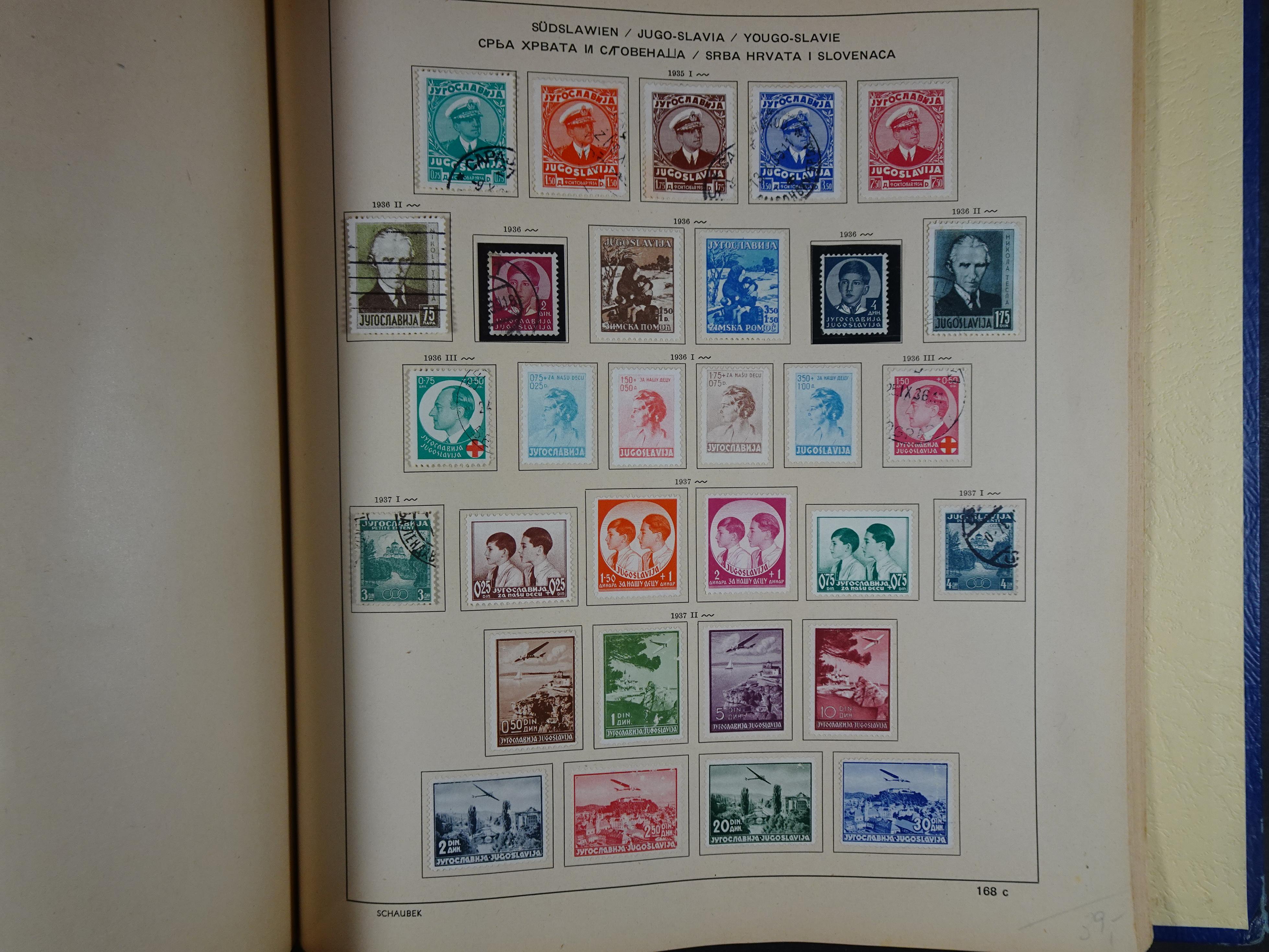 Mooie klassieke verzameling zeer goed gevulde Schaubek album. 267