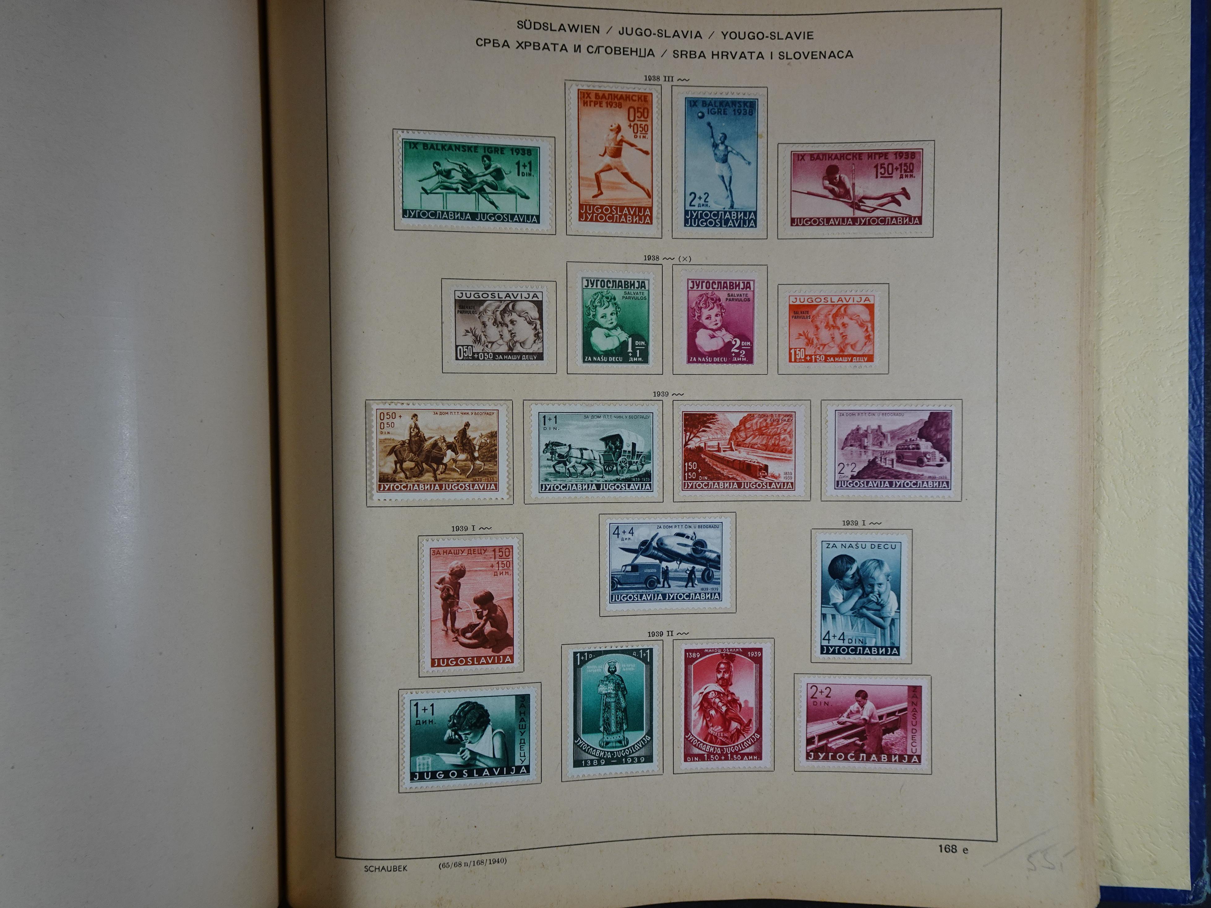 Mooie klassieke verzameling zeer goed gevulde Schaubek album. 269