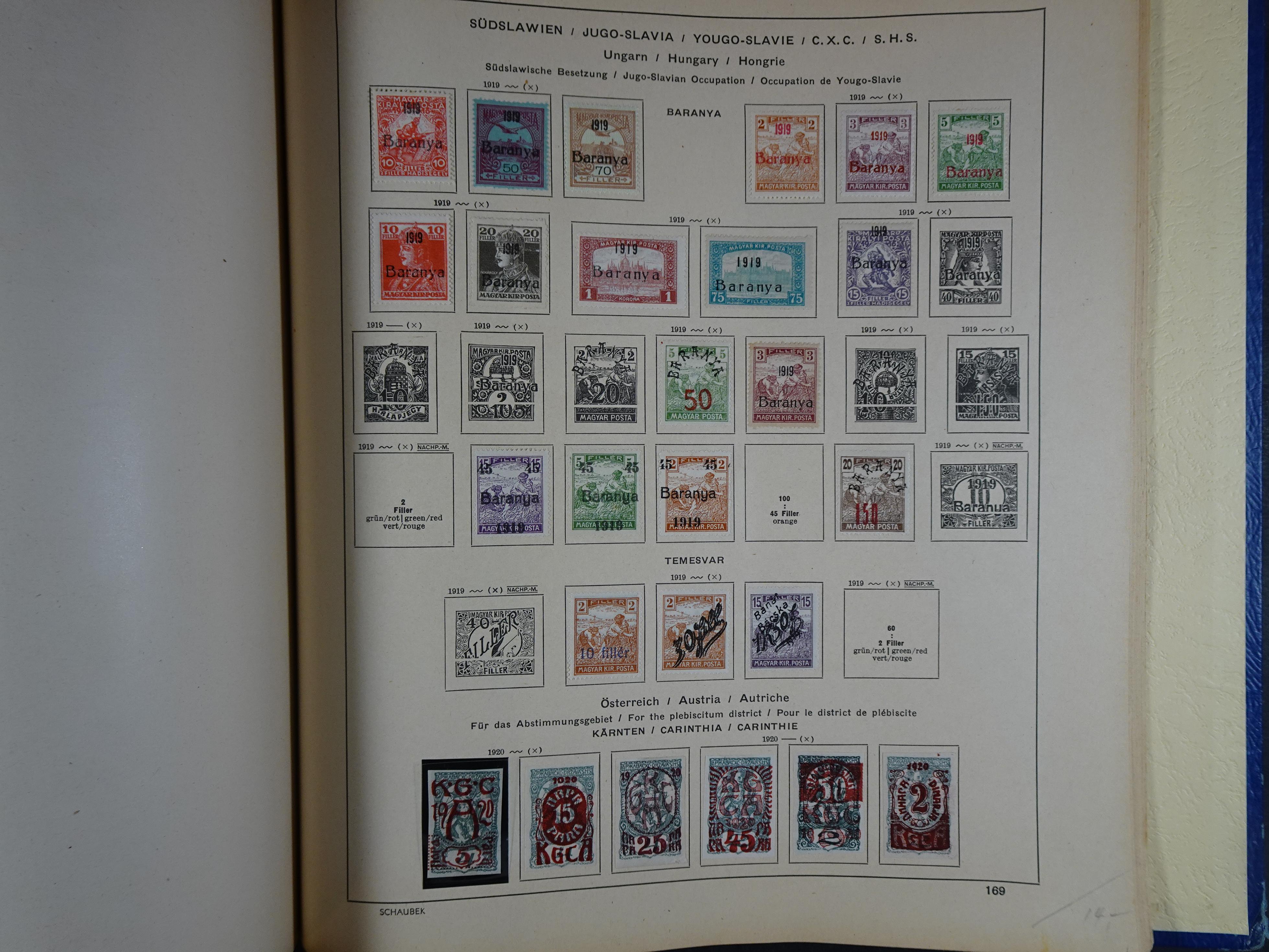 Mooie klassieke verzameling zeer goed gevulde Schaubek album. 271