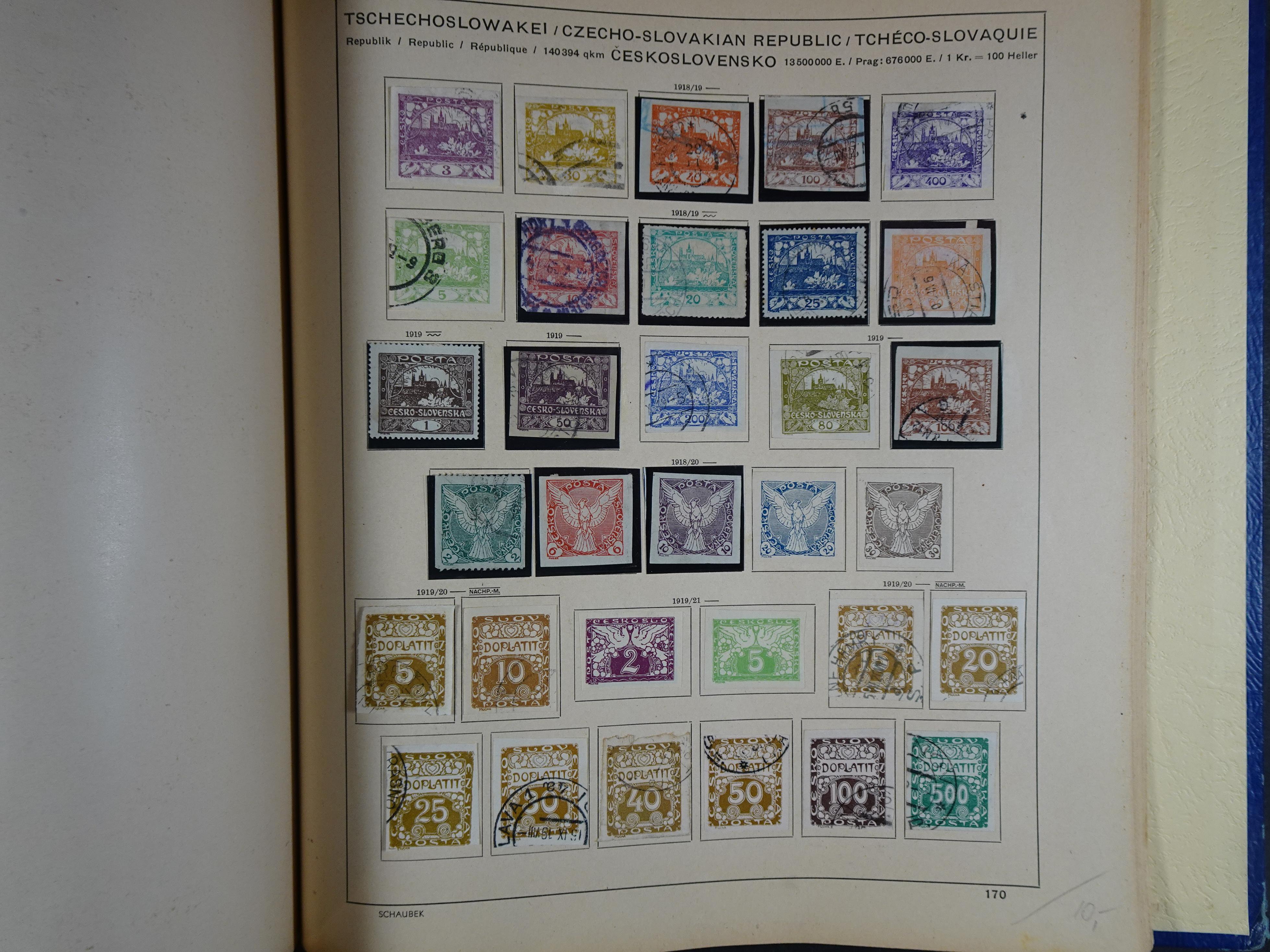 Mooie klassieke verzameling zeer goed gevulde Schaubek album. 272