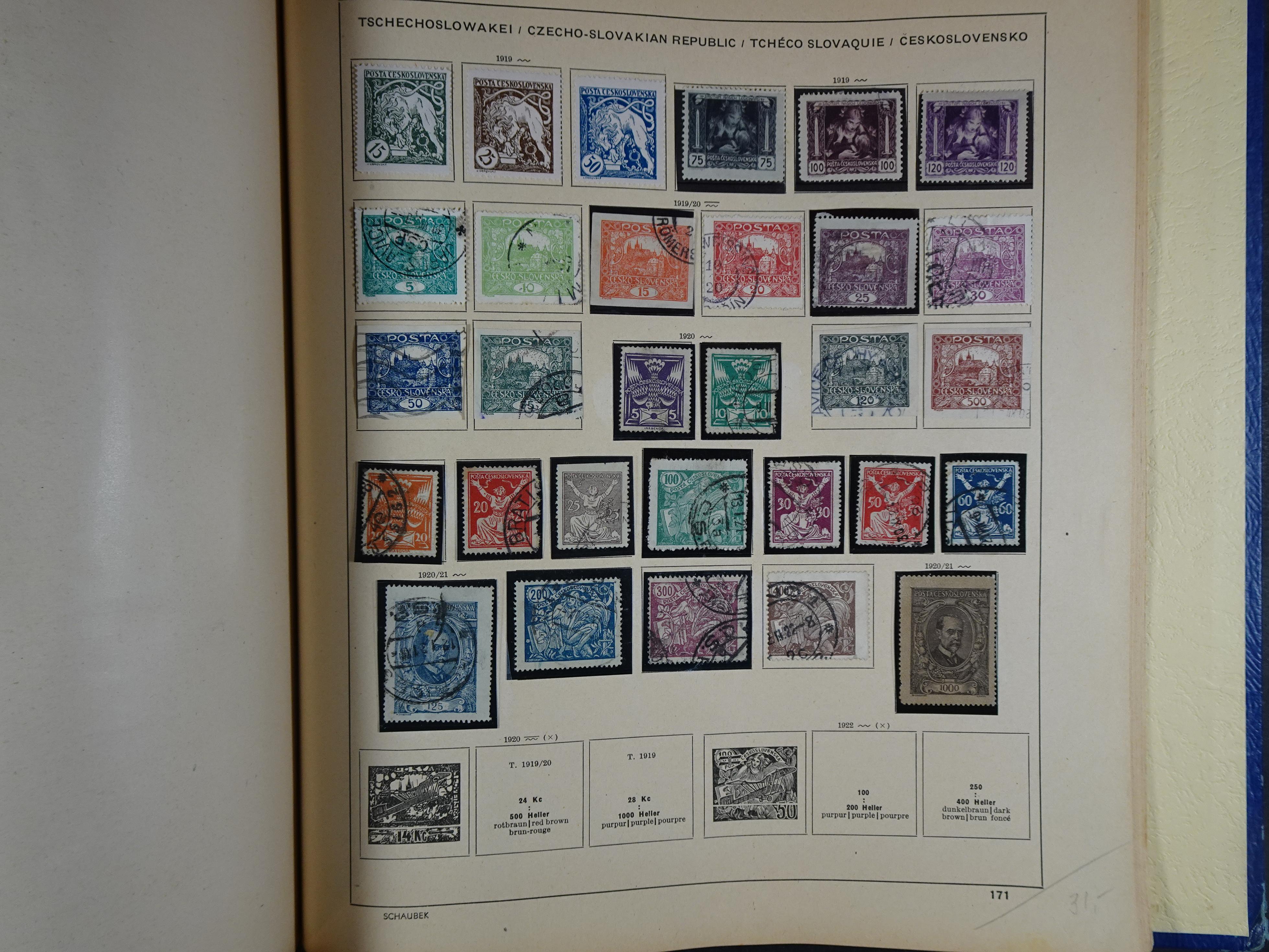 Mooie klassieke verzameling zeer goed gevulde Schaubek album. 273