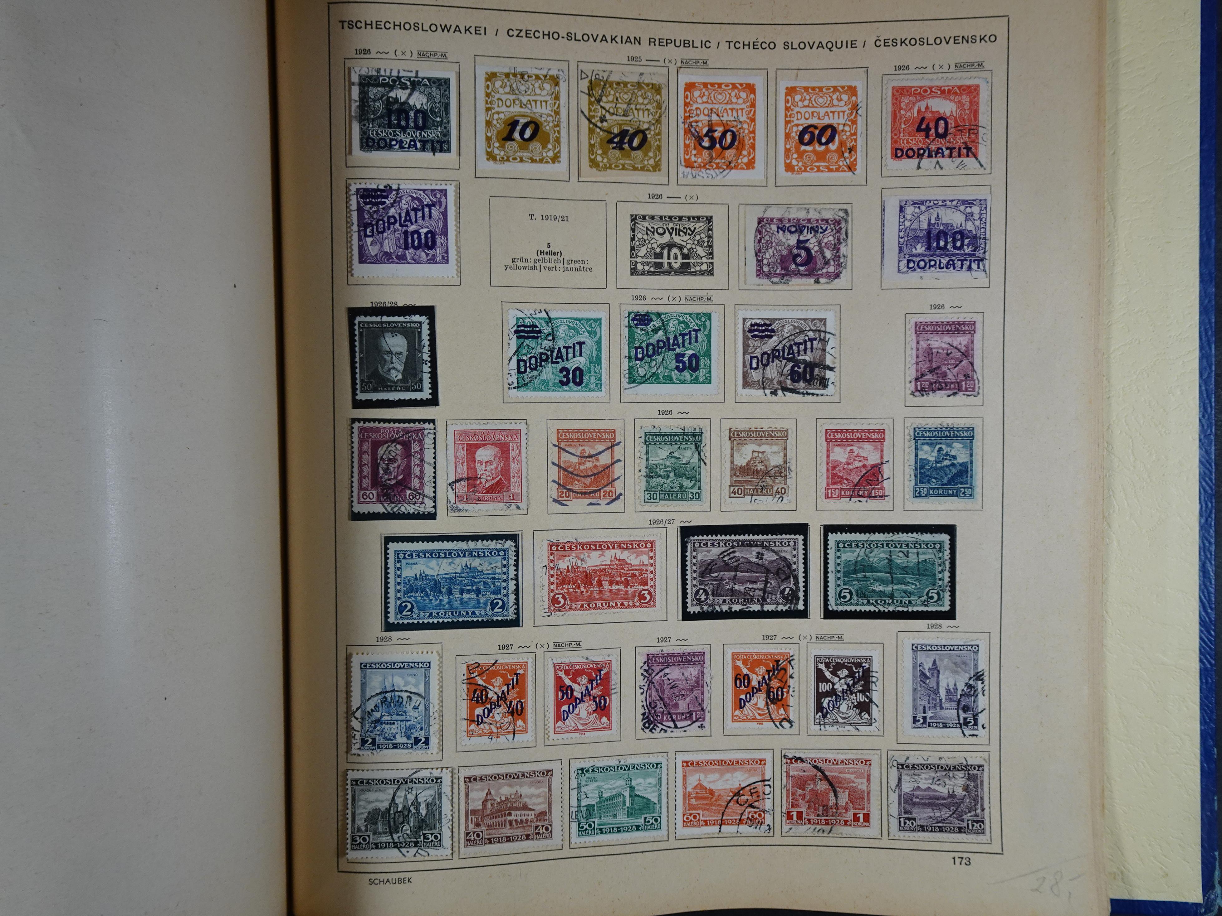 Mooie klassieke verzameling zeer goed gevulde Schaubek album. 275