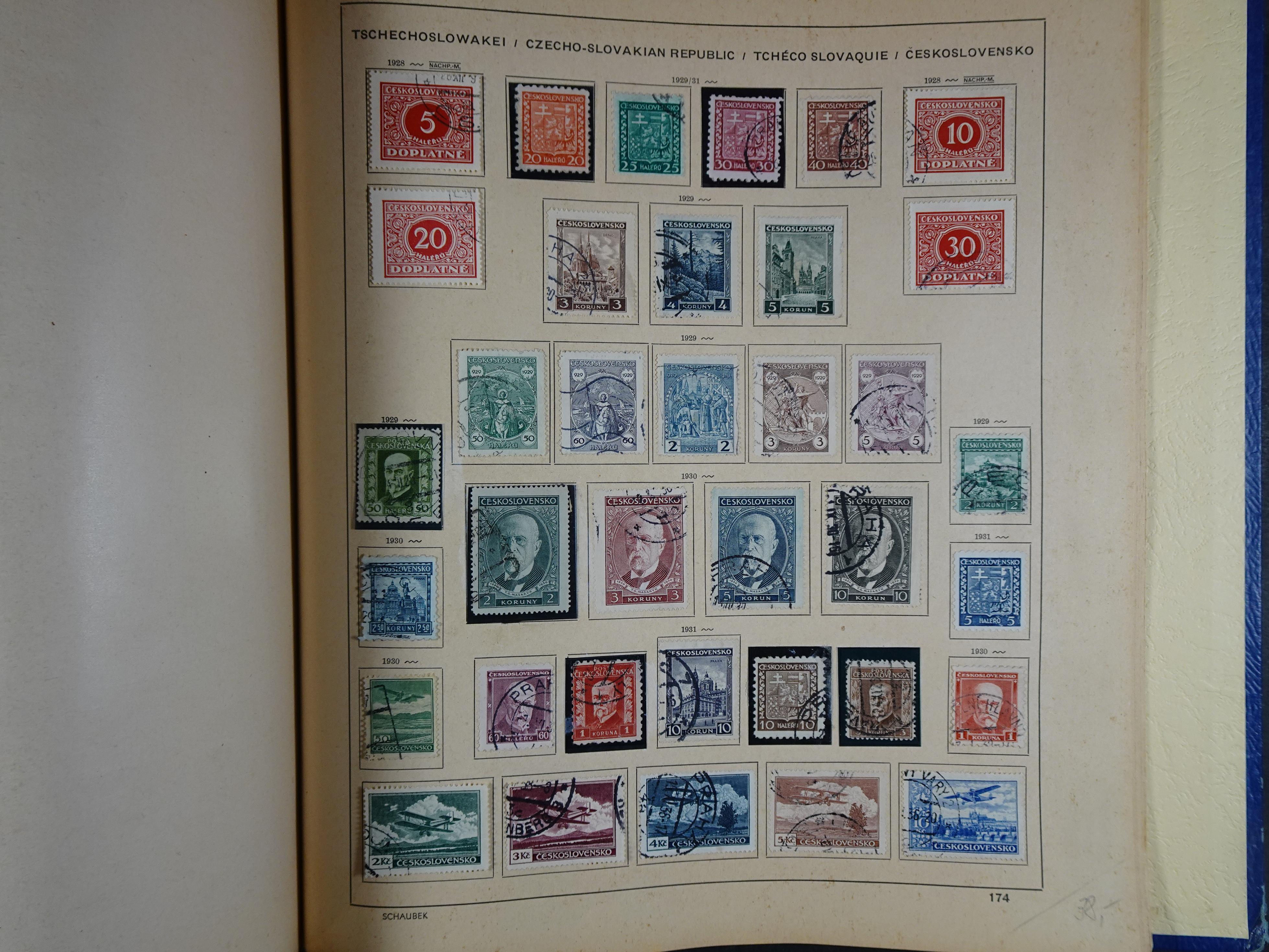 Mooie klassieke verzameling zeer goed gevulde Schaubek album. 276