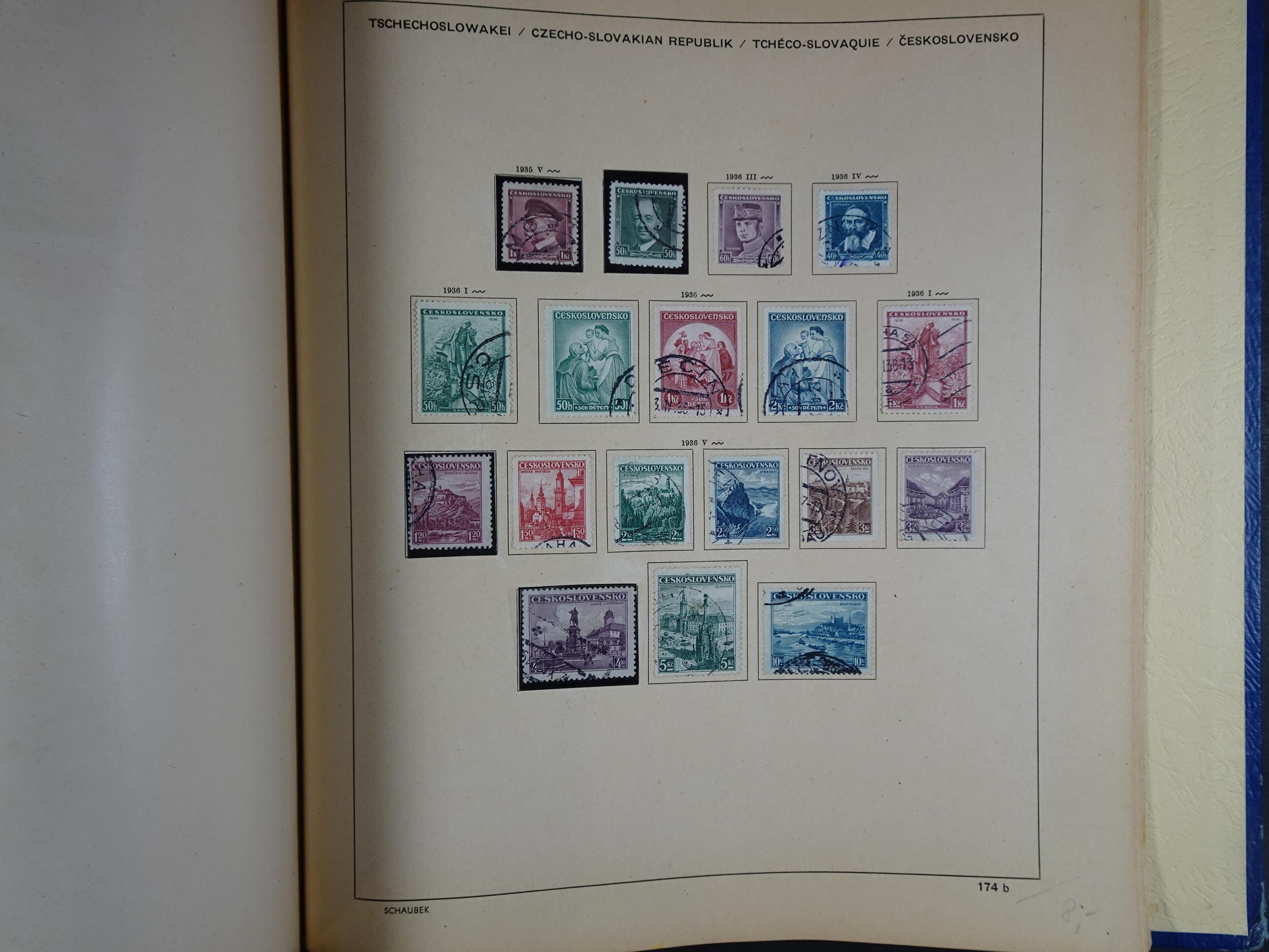 Mooie klassieke verzameling zeer goed gevulde Schaubek album. 278