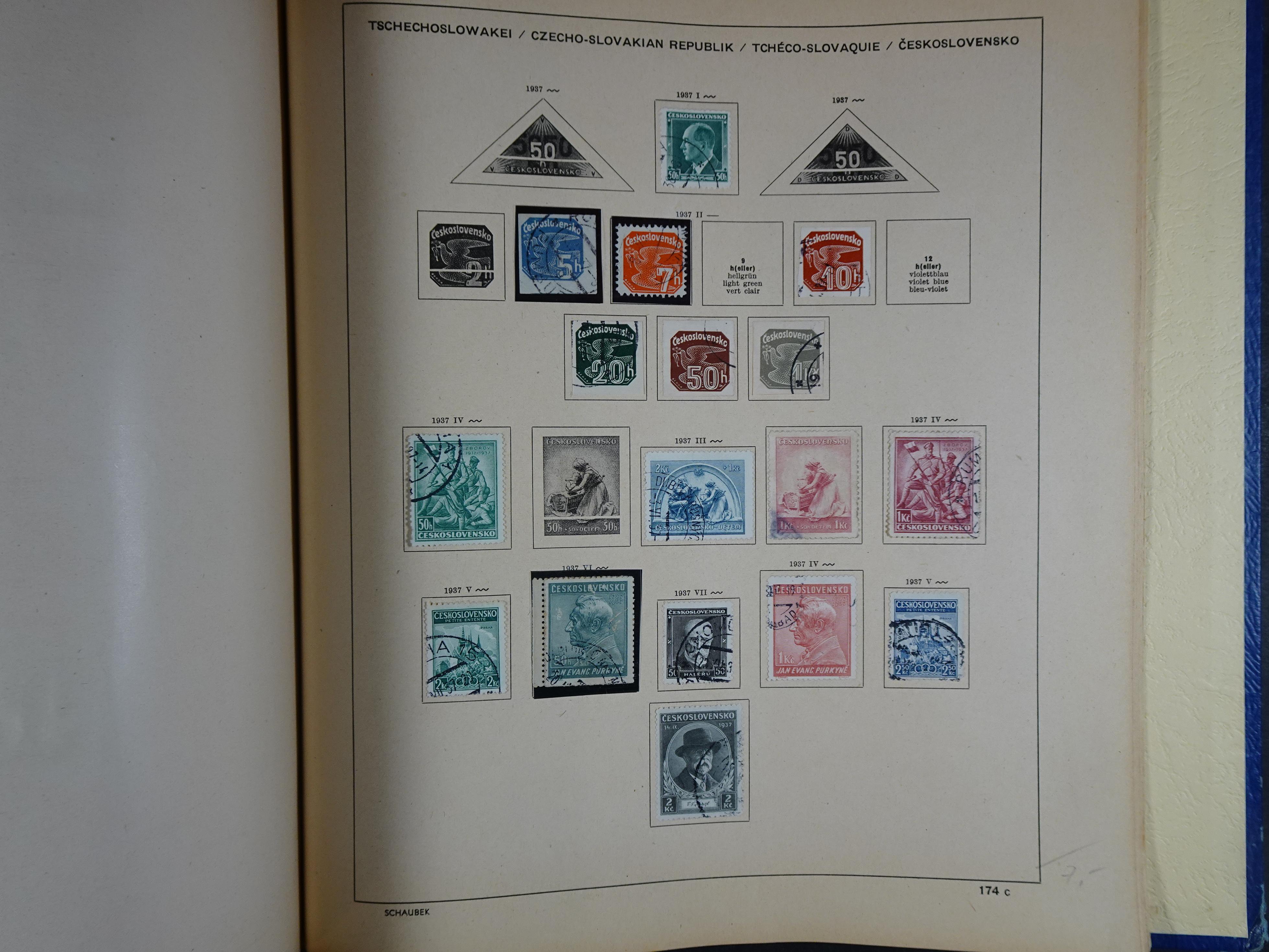 Mooie klassieke verzameling zeer goed gevulde Schaubek album. 279