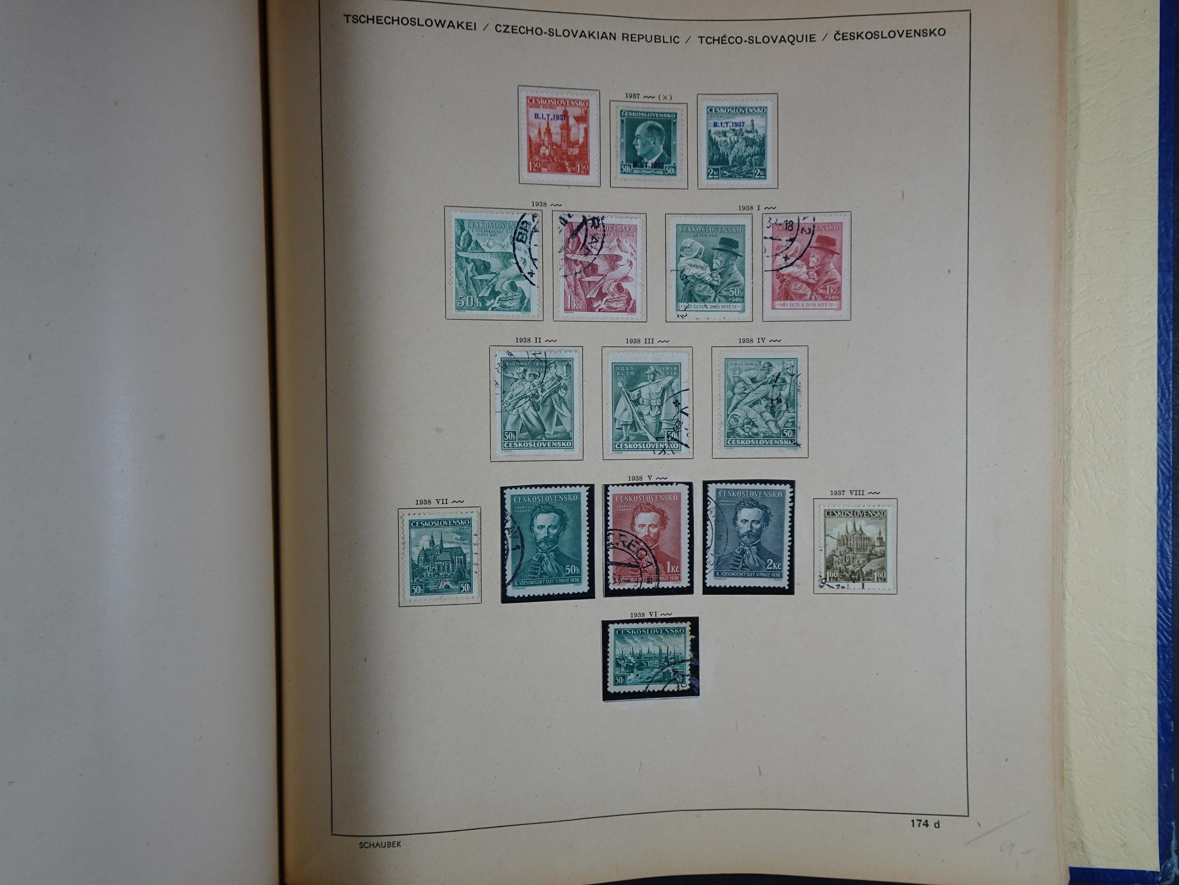 Mooie klassieke verzameling zeer goed gevulde Schaubek album. 280